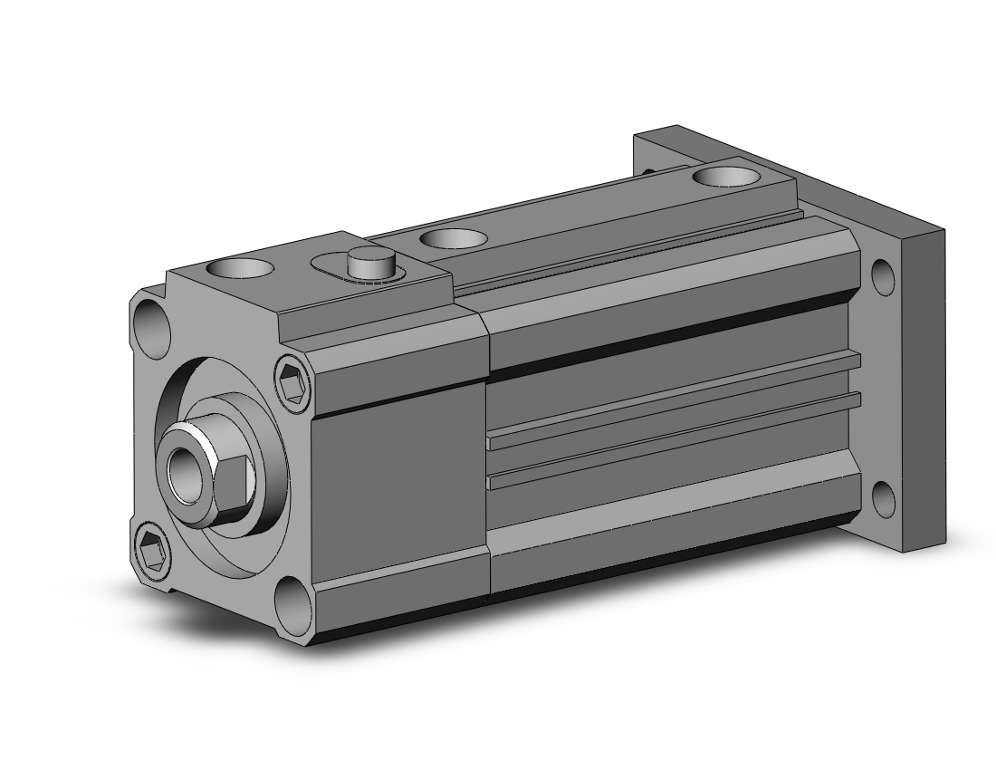 SMC CLQG32-45D-F cyl, compact w/lock, CLQ COMPACT LOCK CYLINDER