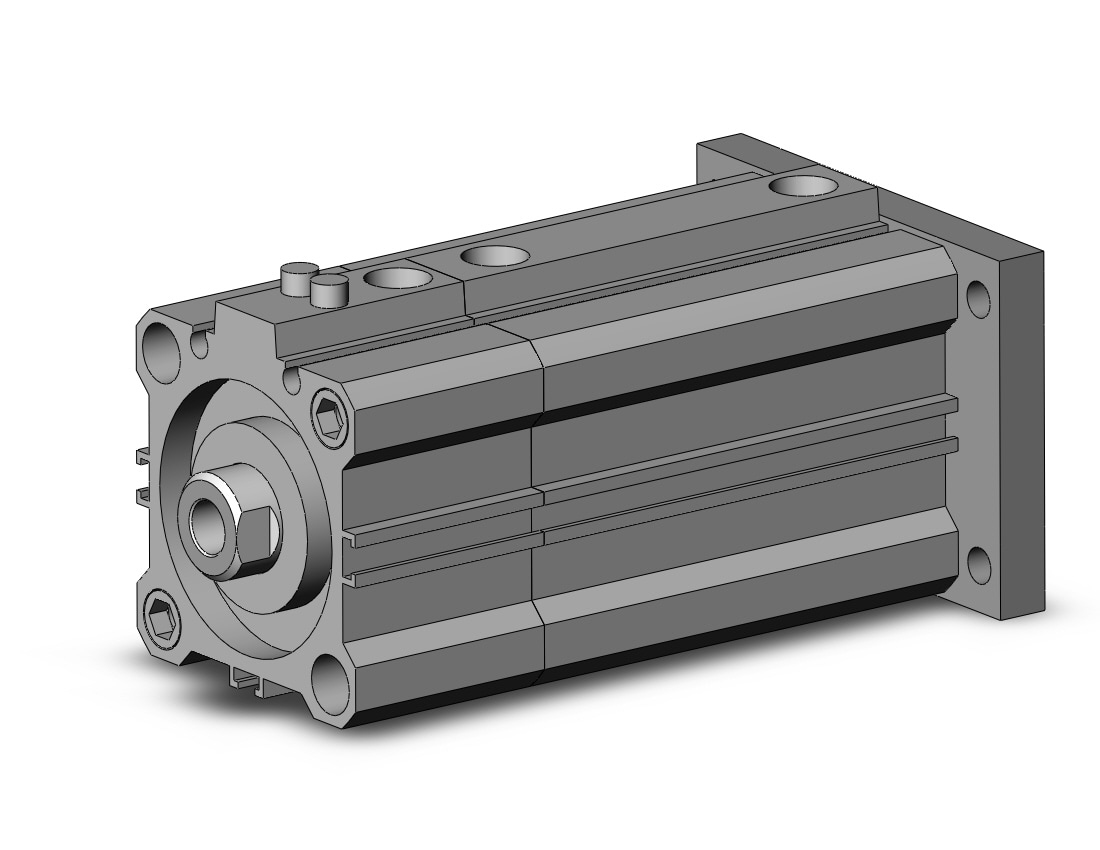 SMC CLQG40-45D-B cyl, compact w/lock, CLQ COMPACT LOCK CYLINDER