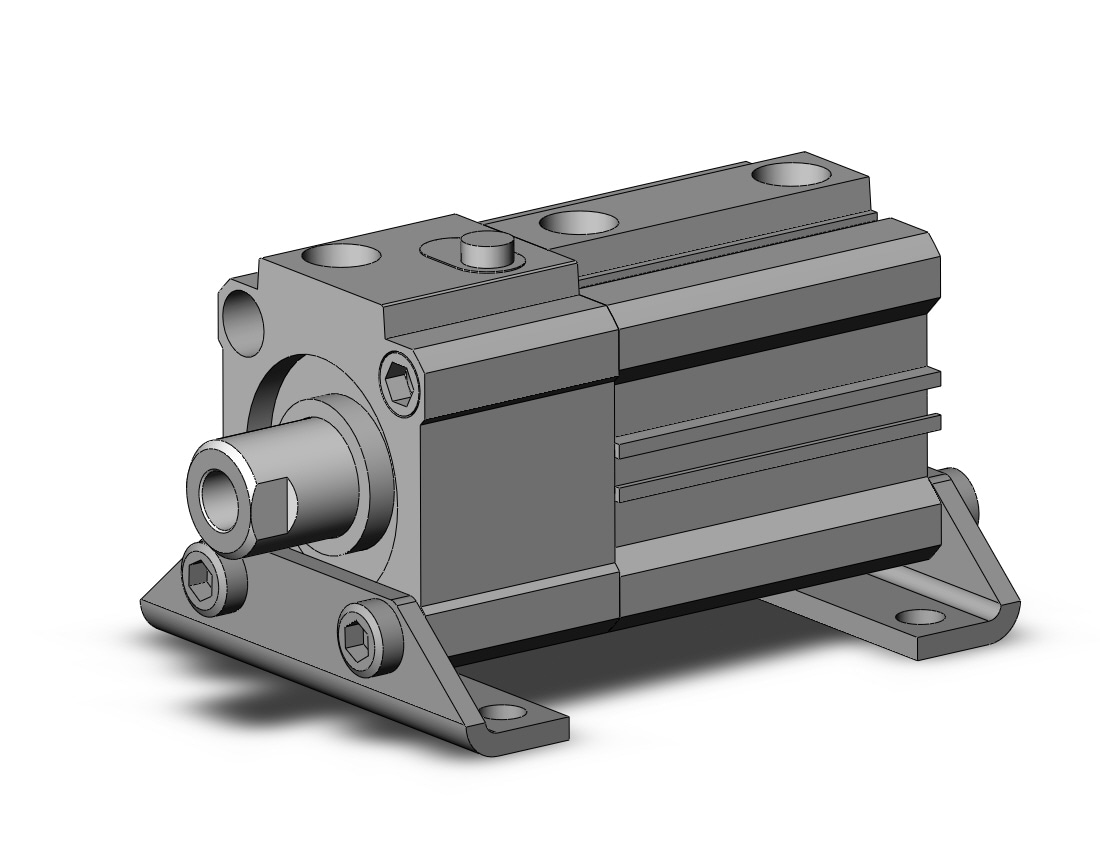 SMC CLQL32TN-30D-F cyl, compact with lock, COMPACT CYLINDER W/LOCK