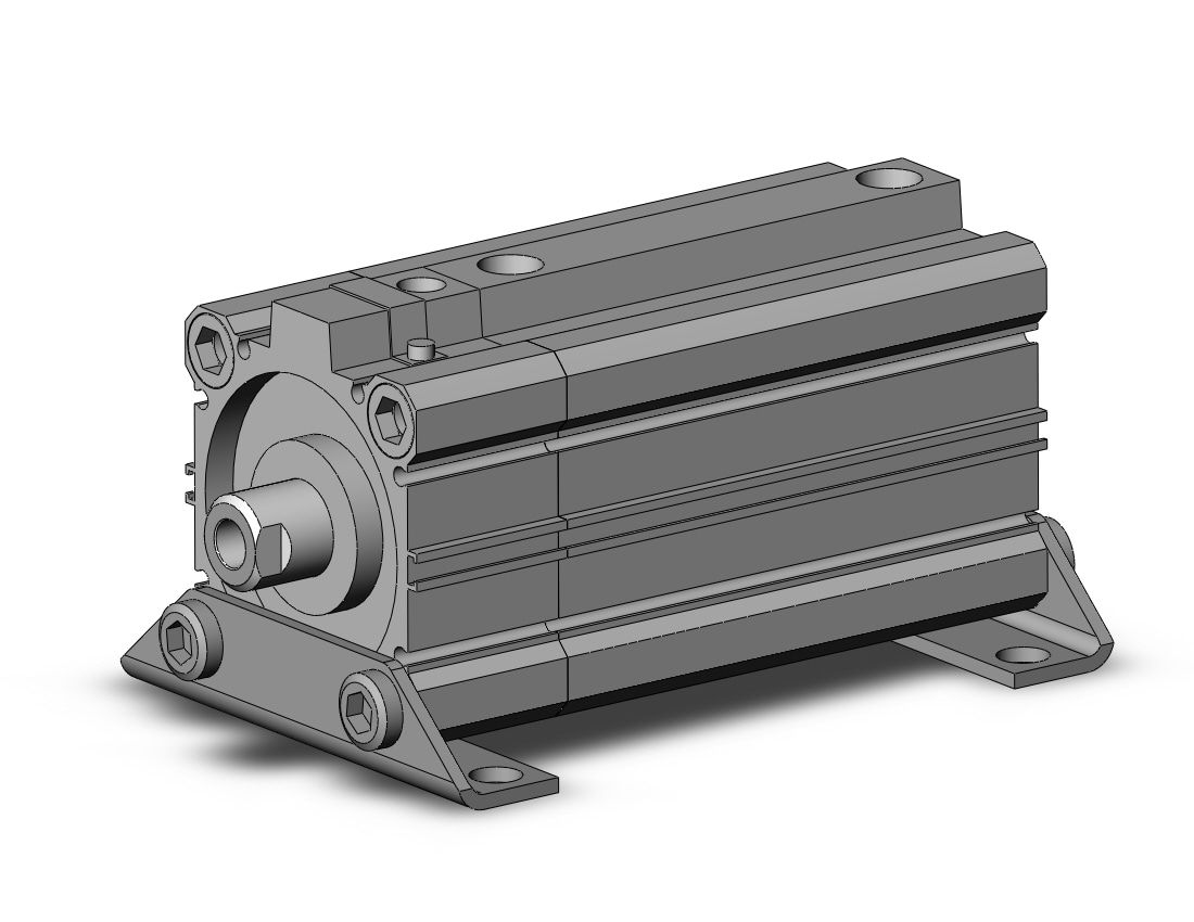 SMC CLQL63-75D-B cyl, compact w/lock, CLQ COMPACT LOCK CYLINDER