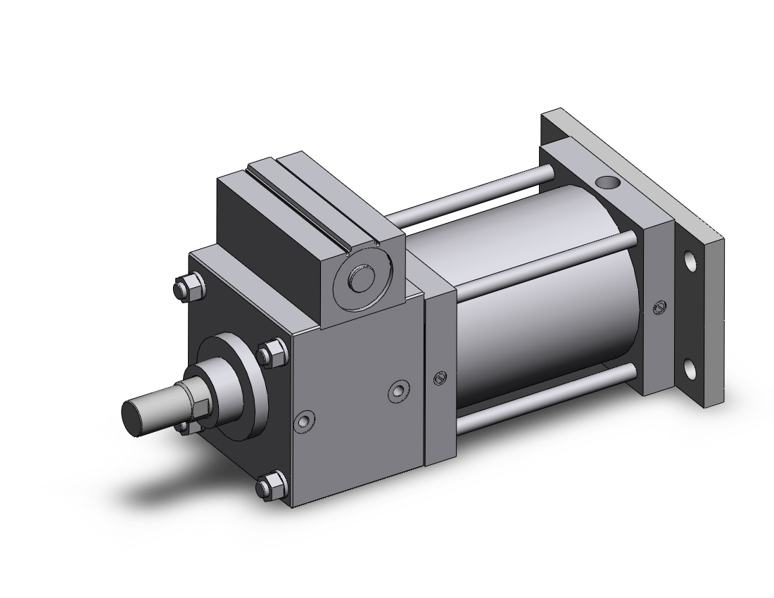 SMC CLSG180-200 cyl, locking, large bore, CLS1 ONE WAY LOCK-UP CYLINDER