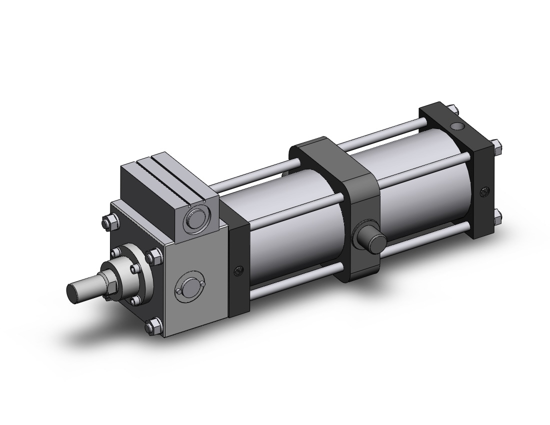 SMC CLST125TF-350 cyl, locking, large bore, CLS1 ONE WAY LOCK-UP CYLINDER