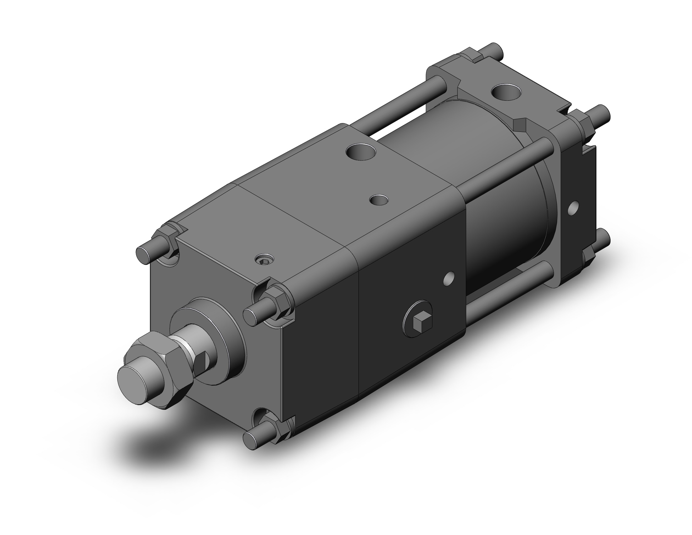 SMC CNA2B100TF-25-D cyl, tie rod, locking, CNA/CNA2 POWER LOCK CYLINDER