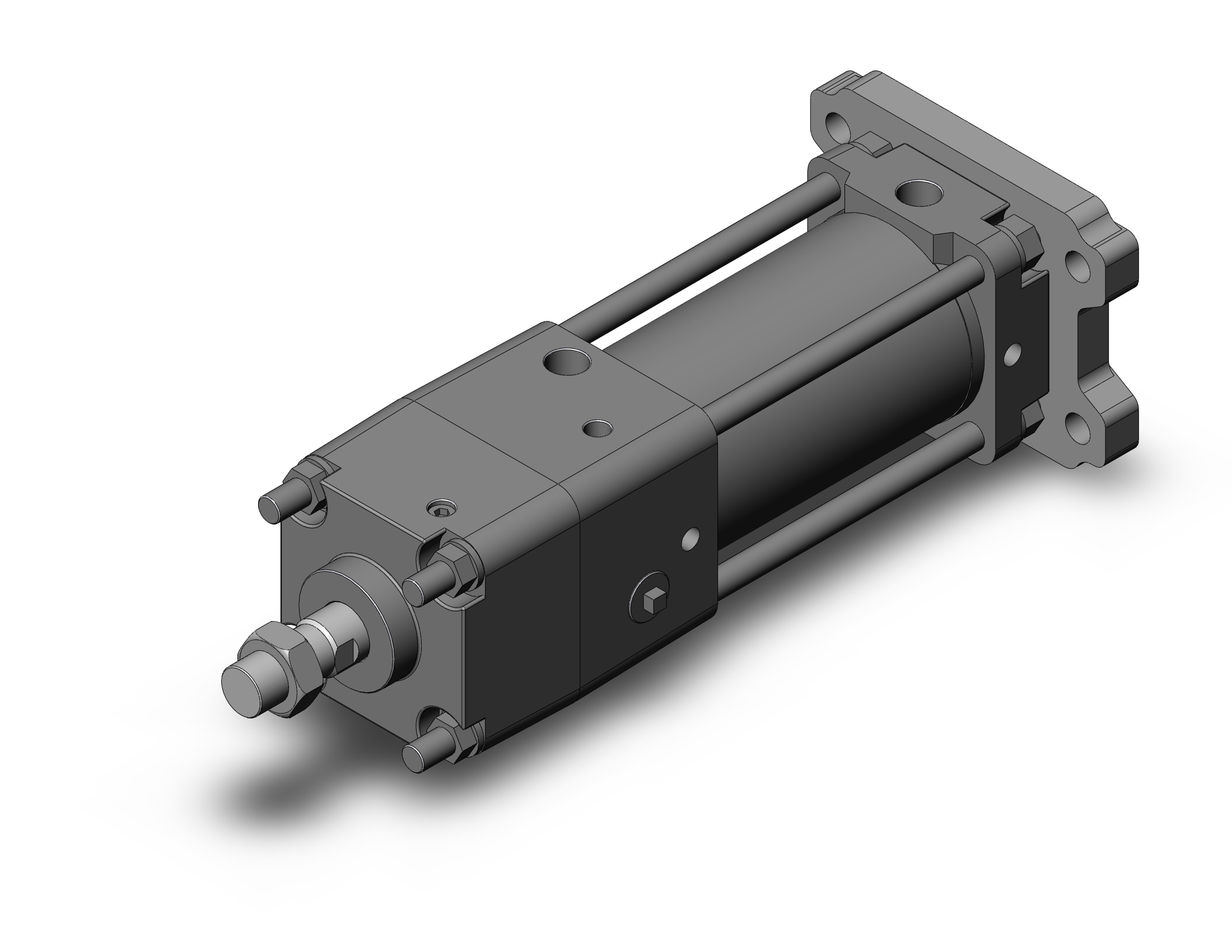 SMC CNA2G80TN-100-D cyl, tie rod, locking, CNA/CNA2 POWER LOCK CYLINDER