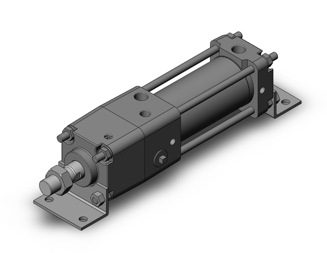 SMC CNA2L50TF-75-D cyl, tie rod, locking, CNA/CNA2 POWER LOCK CYLINDER