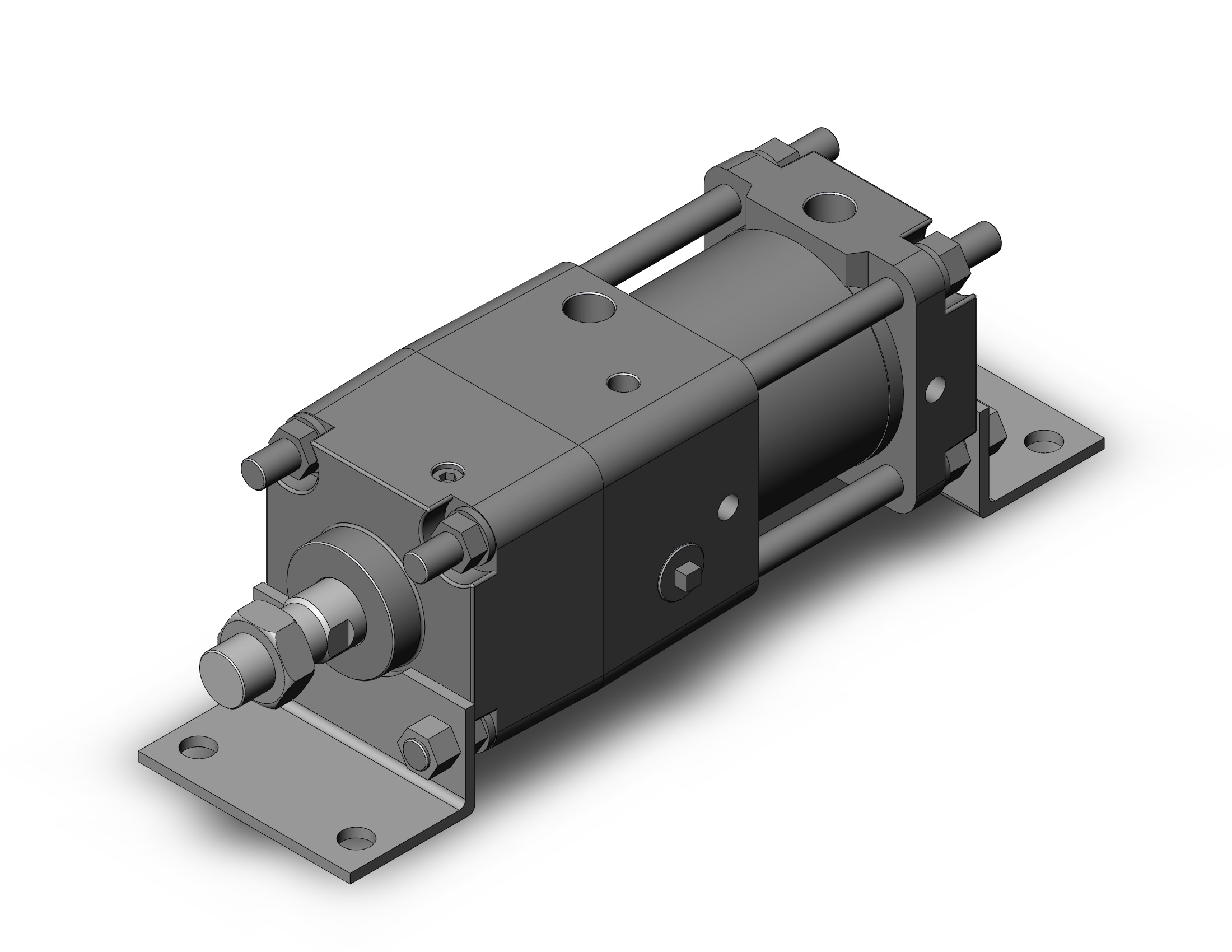 SMC CNA2L80TF-25-D cyl, tie rod, locking, CNA/CNA2 POWER LOCK CYLINDER