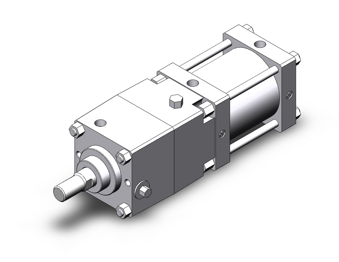 SMC CNSB125-100-D cns cylinder, CNS FINE LOCK TIE ROD CYLINDER