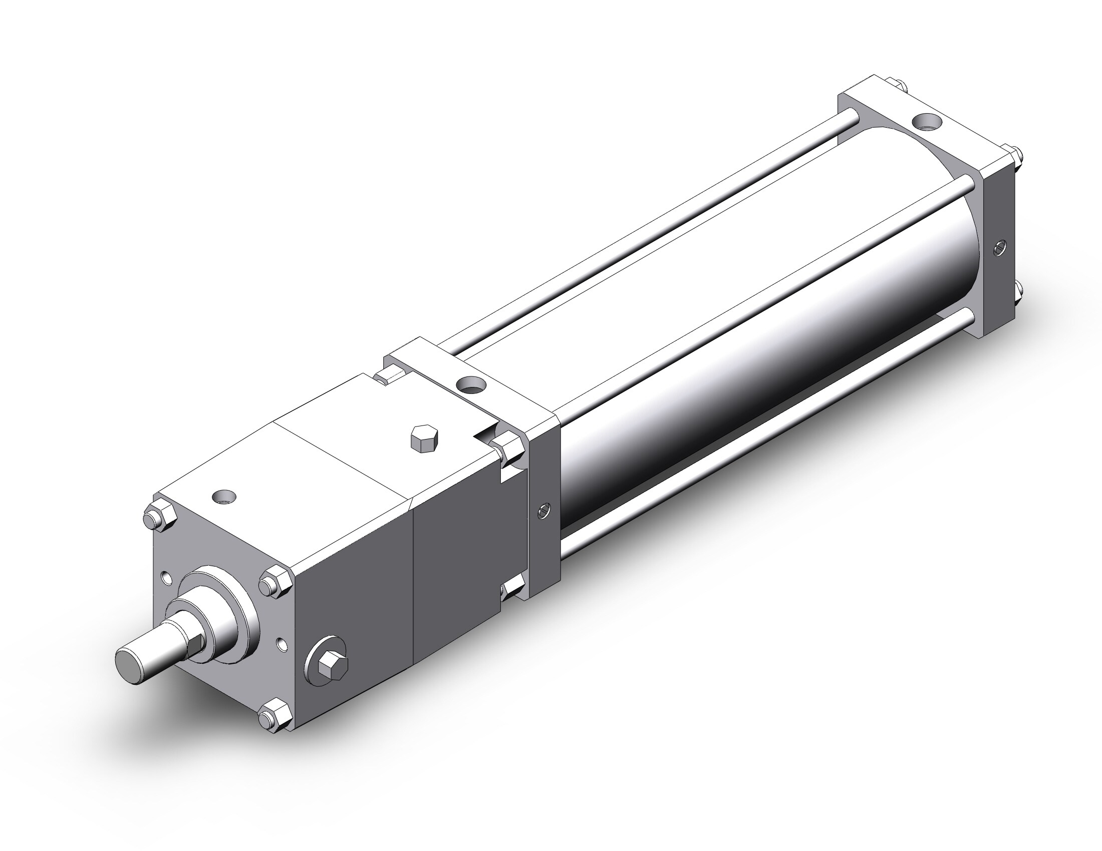 SMC CNSB160TN-500-D cns cylinder, CNS FINE LOCK TIE ROD CYLINDER