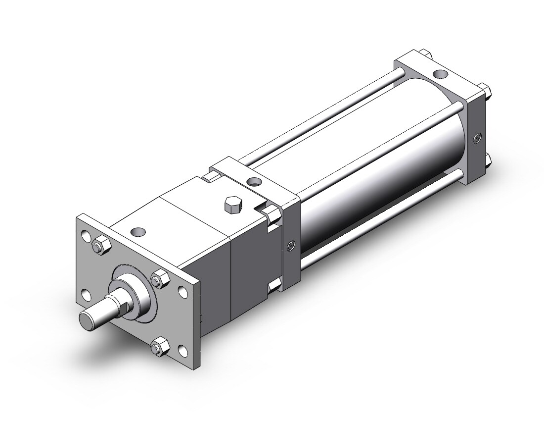 SMC CNSF125TF-300-D cns cylinder, CNS FINE LOCK TIE ROD CYLINDER