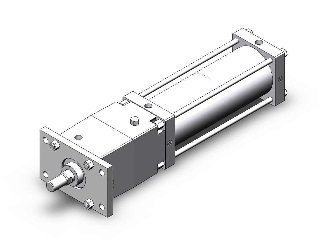 SMC CNSF140-350-D 140mm cns double-acting, CNS FINE LOCK TIE ROD CYLINDER