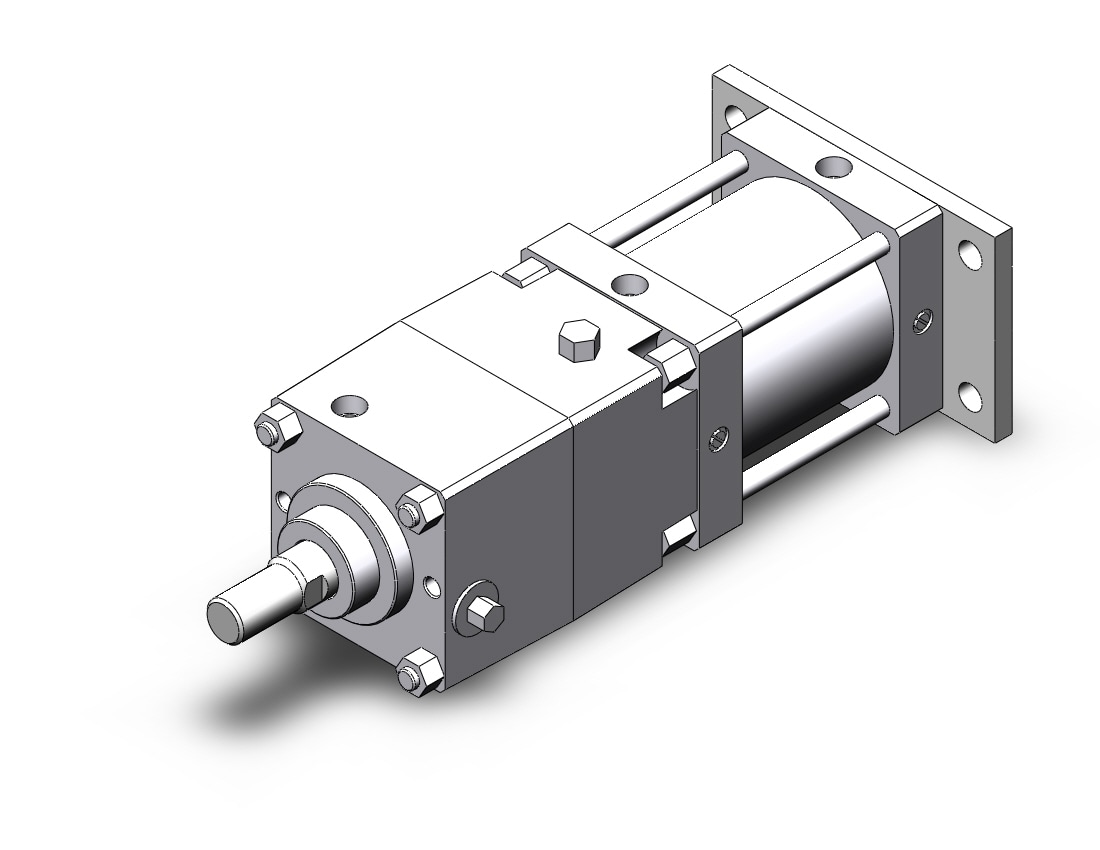 SMC CNSG125TN-100-D cns cylinder, CNS FINE LOCK TIE ROD CYLINDER