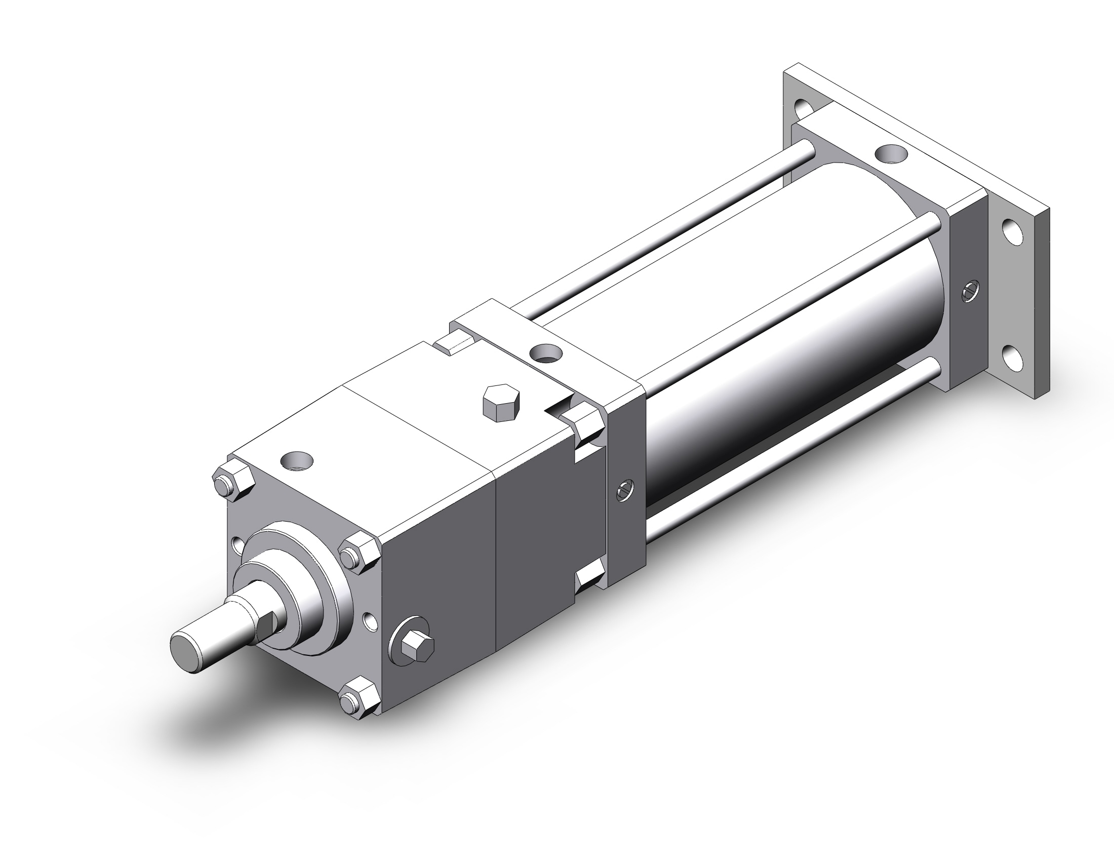 SMC CNSG125TN-250-D cns cylinder, CNS FINE LOCK TIE ROD CYLINDER