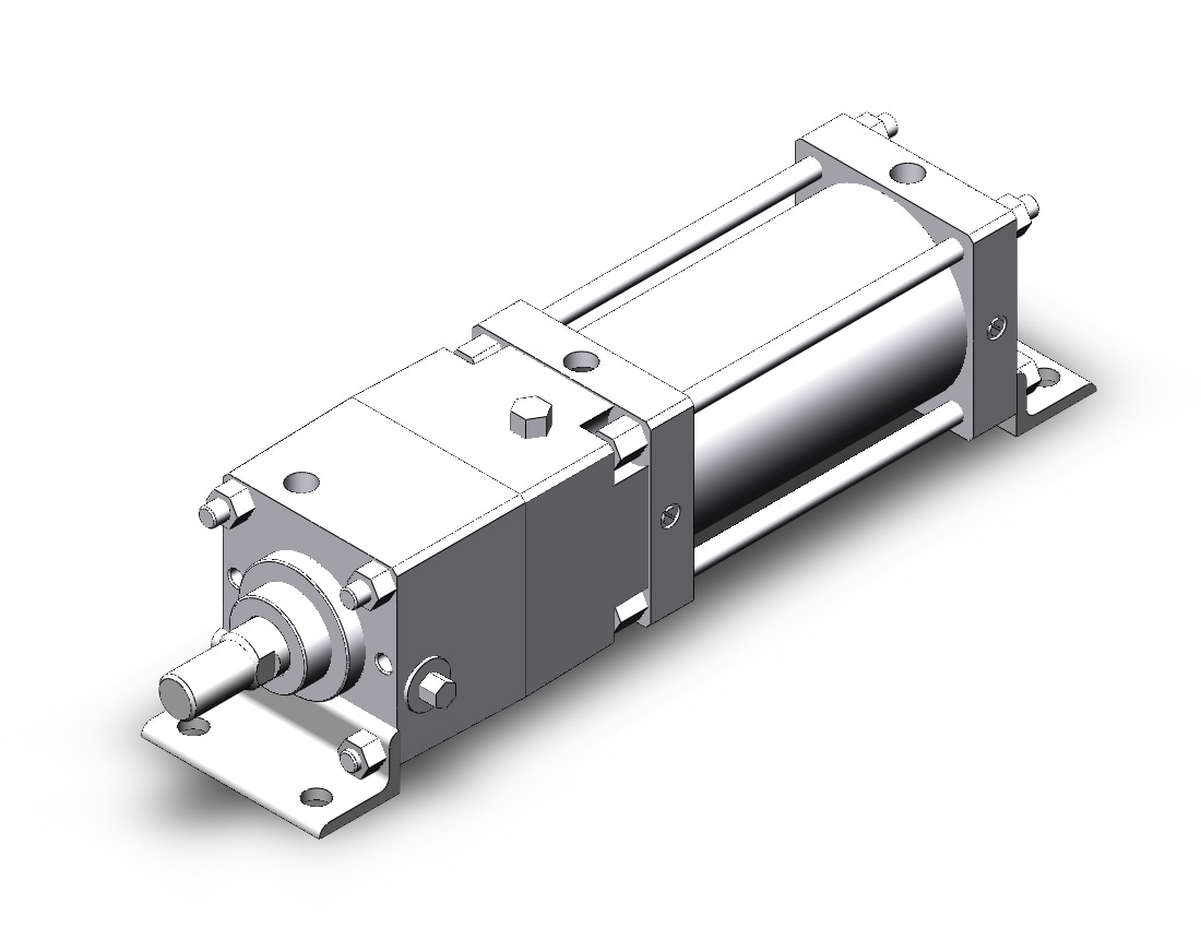 SMC CNSL125-200-D cns cylinder, CNS FINE LOCK TIE ROD CYLINDER