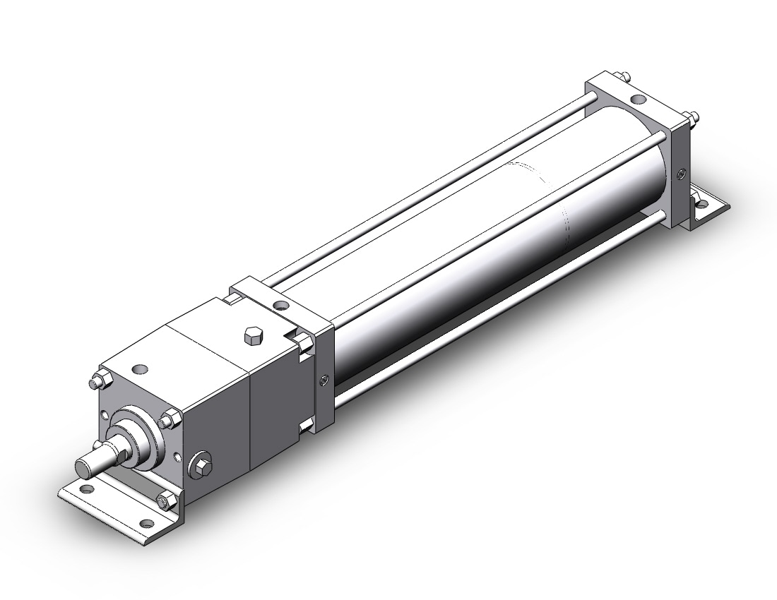 SMC CNSL140TF-600-D cns cylinder, CNS FINE LOCK TIE ROD CYLINDER