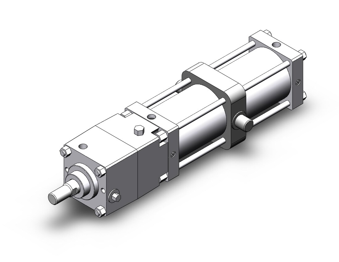 SMC CNST125TF-350-D cns cylinder, CNS FINE LOCK TIE ROD CYLINDER