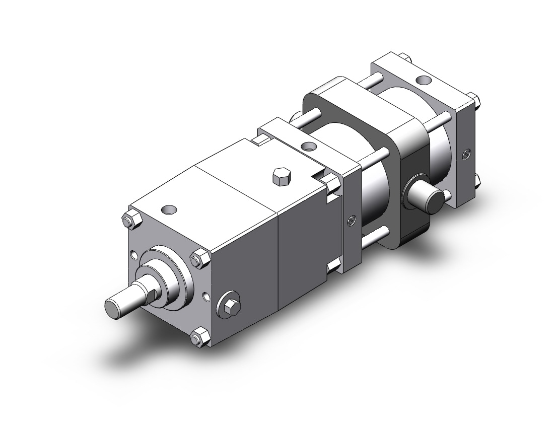 SMC CNST140-150-D cyl w/lock, alum.tube, CNS FINE LOCK TIE ROD CYLINDER