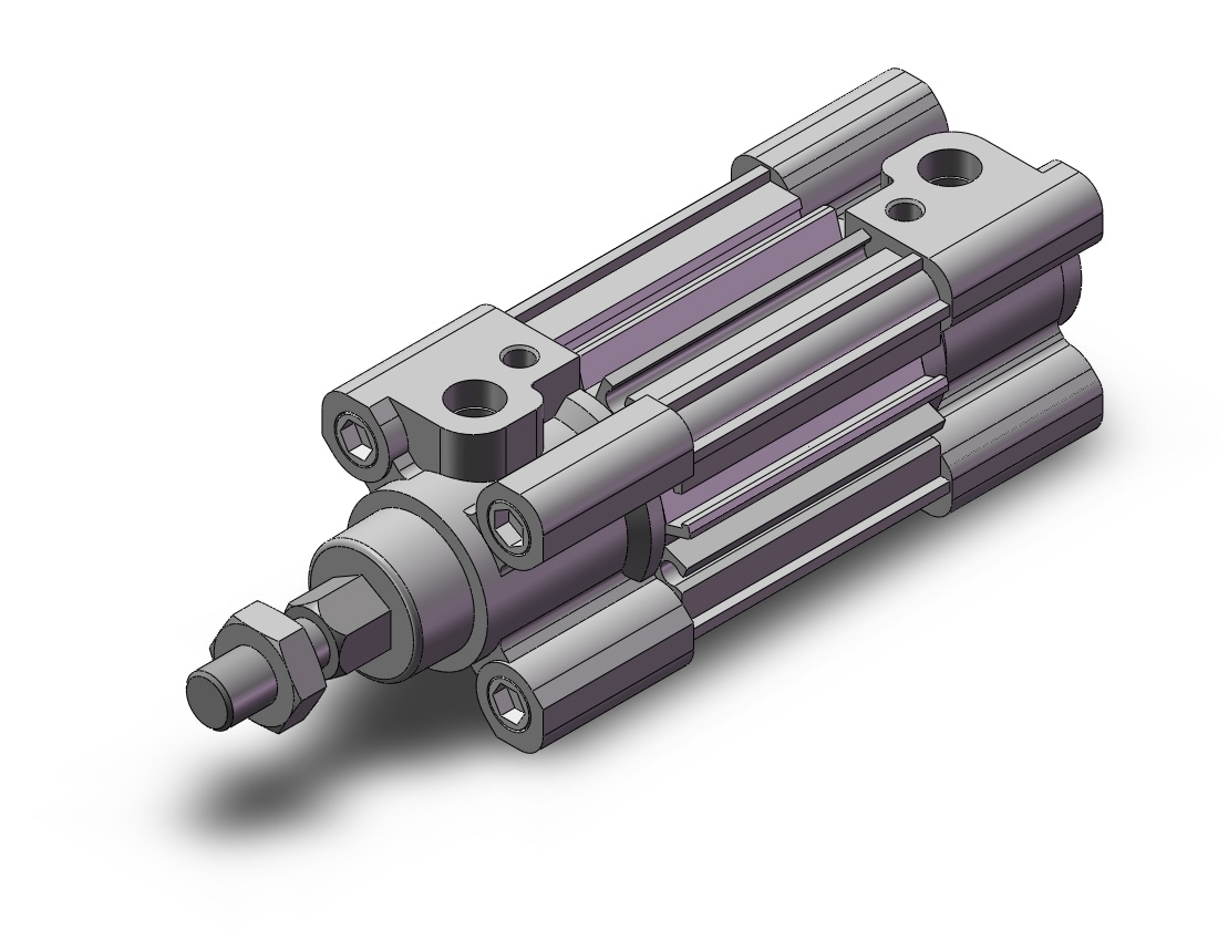 SMC CP96KDB32-25C cylinder, tie rod, TIE ROD CYLINDER W/PROFILE TUBE