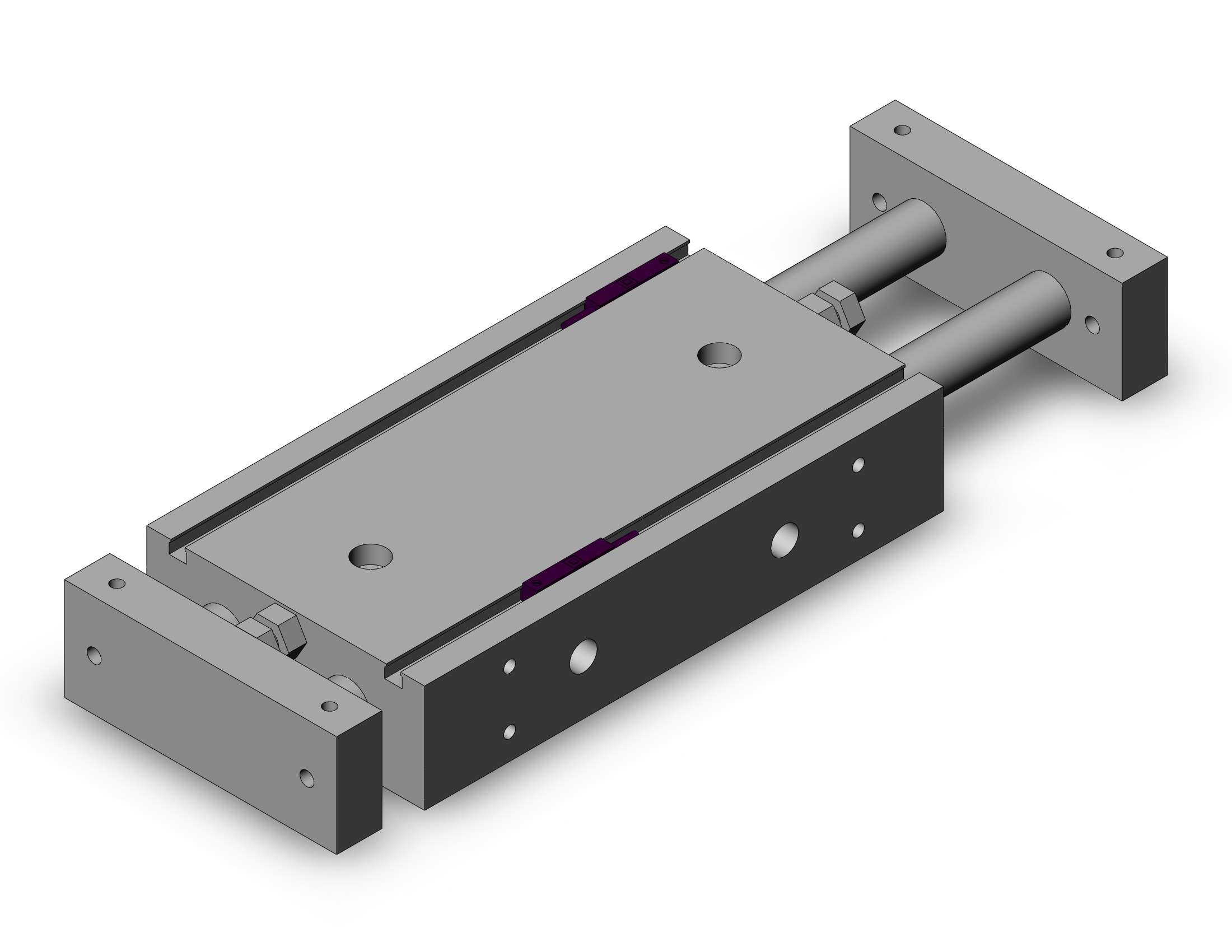 SMC CXSWL32-50-Z76L cyl, dual rod, ball bearing, CXS GUIDED CYLINDER