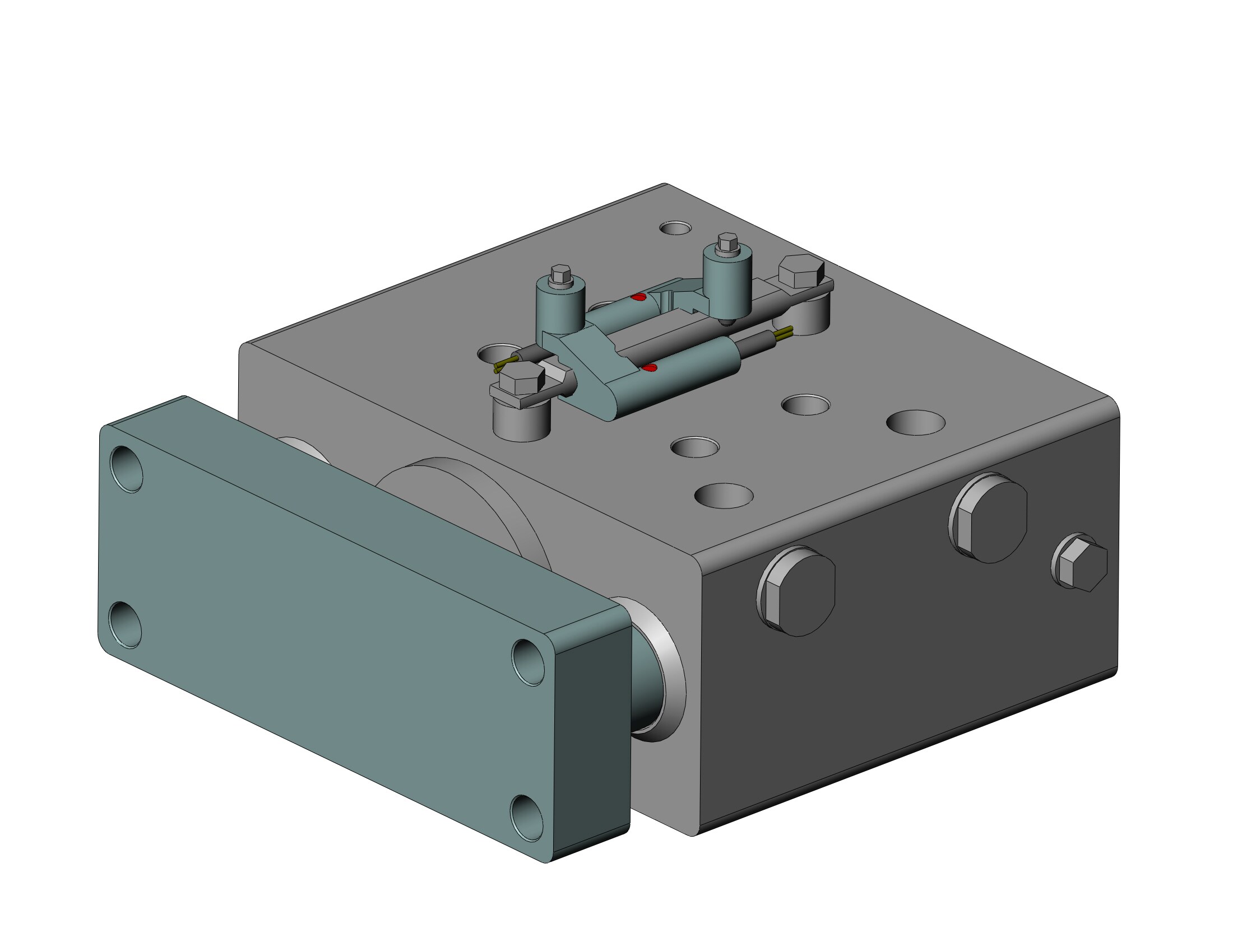 SMC HYDG40TNH-25F-F6PSDPC cylinder, GUIDED HYGIENIC CYL