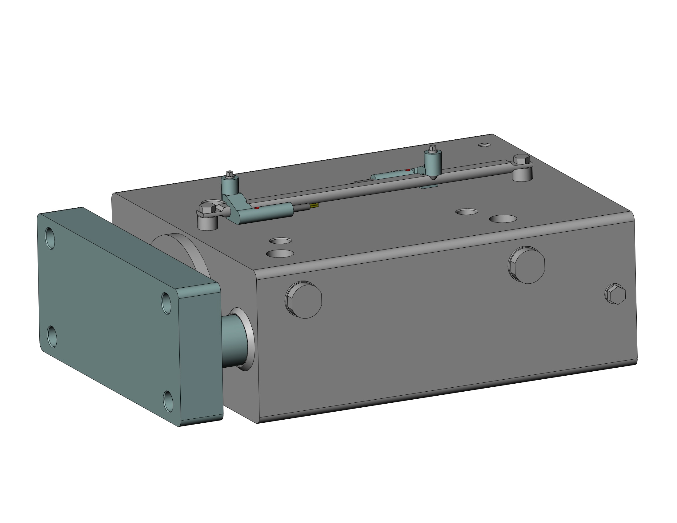 SMC HYDG63TNR-100F-F6P cylinder, GUIDED HYGIENIC CYL