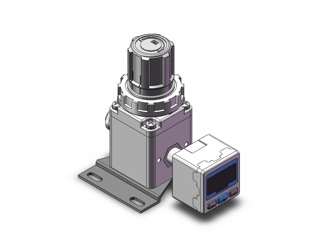 SMC IRV10A-C06LZA vacuum regulator, single side, IRV VACUUM REGULATOR