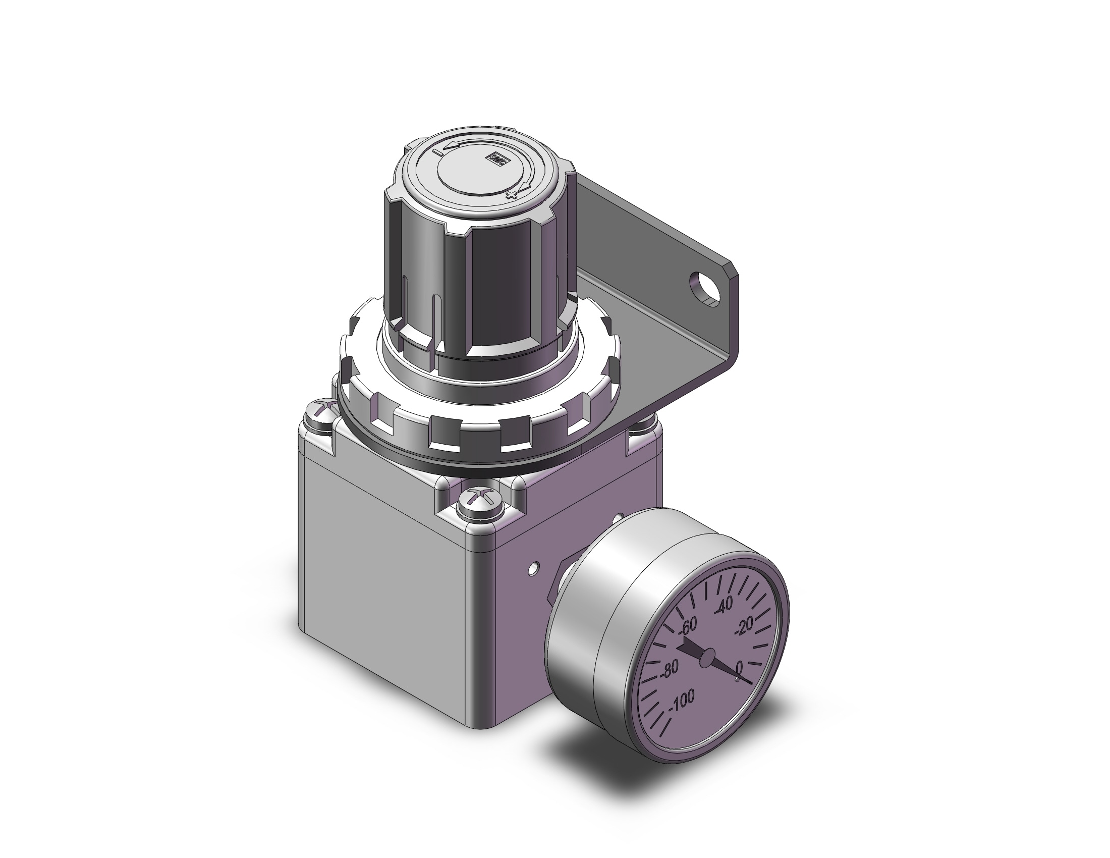 SMC IRV20A-C06BG vacuum regulator, single side, IRV VACUUM REGULATOR