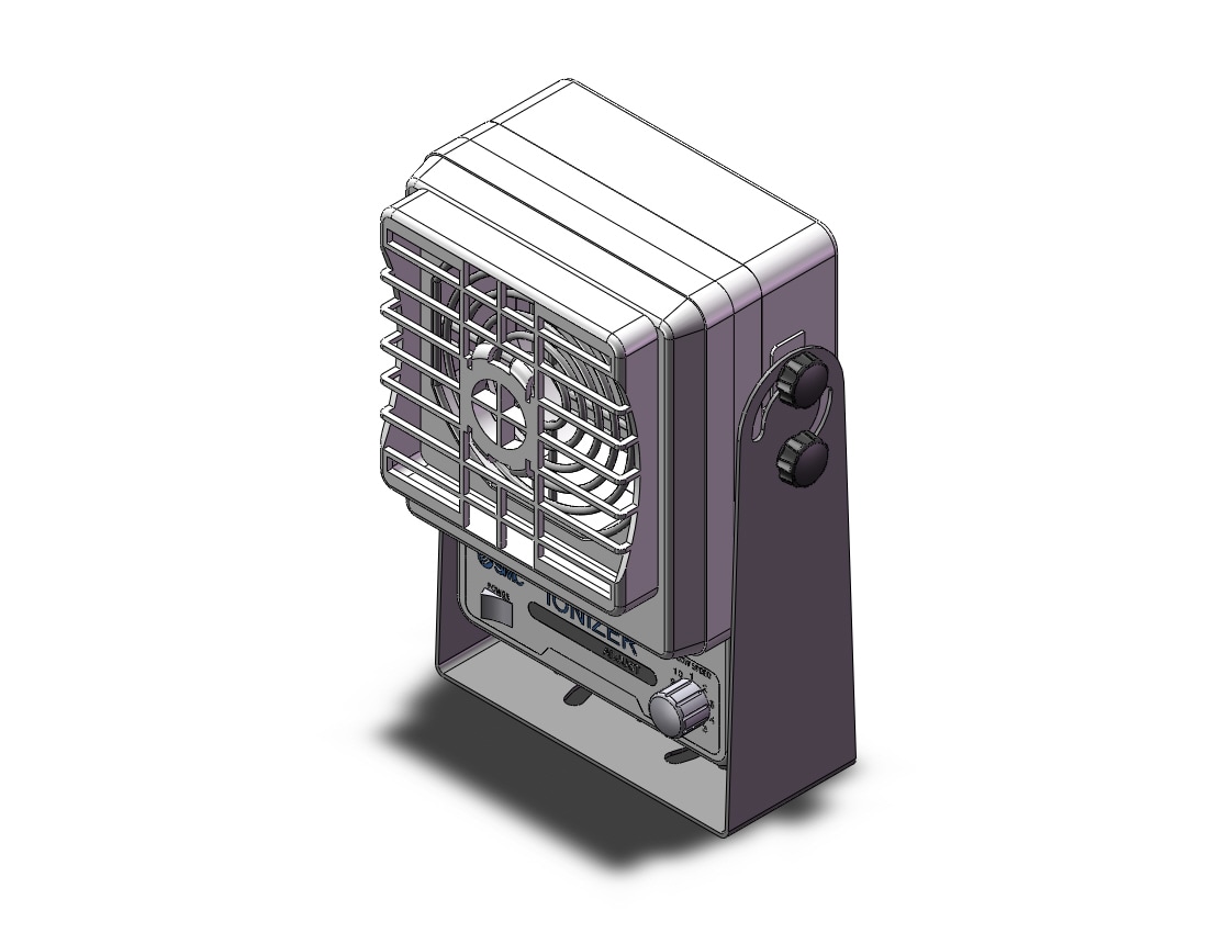 SMC IZF21-BY fan type ionizer (1.8 cubic meters/min), IONIZER, FAN TYPE