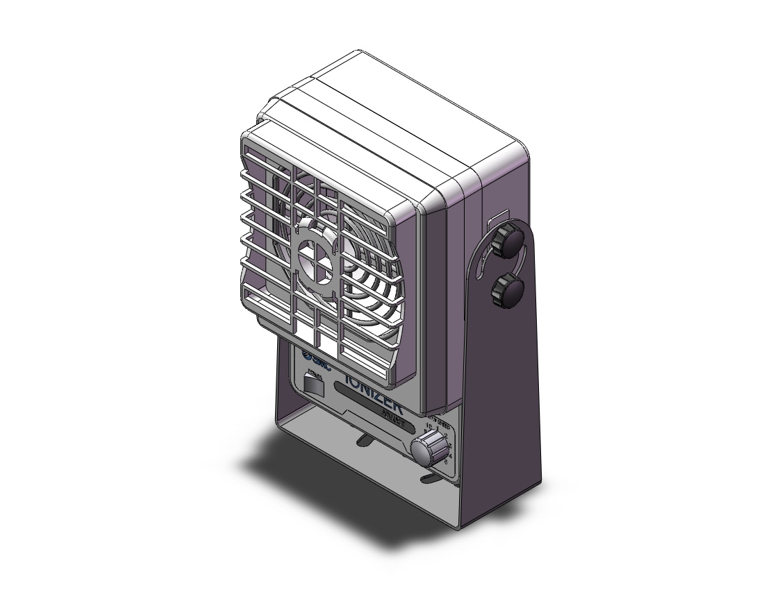 SMC IZF21-P-BY fan type ionizer (1.8 cubic meters/min), IONIZER, FAN TYPE