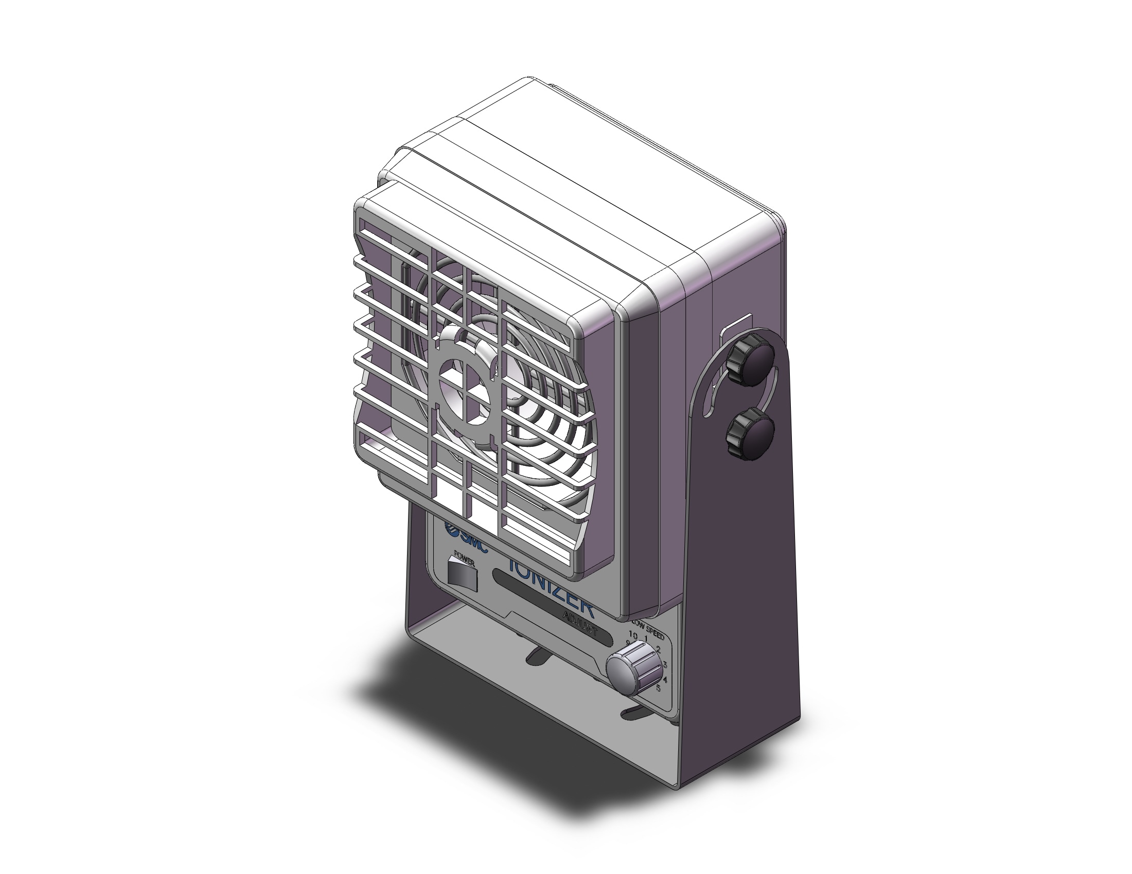 SMC IZF21-P-ZBYU fan type ionizer, IZS/IZF IONIZER