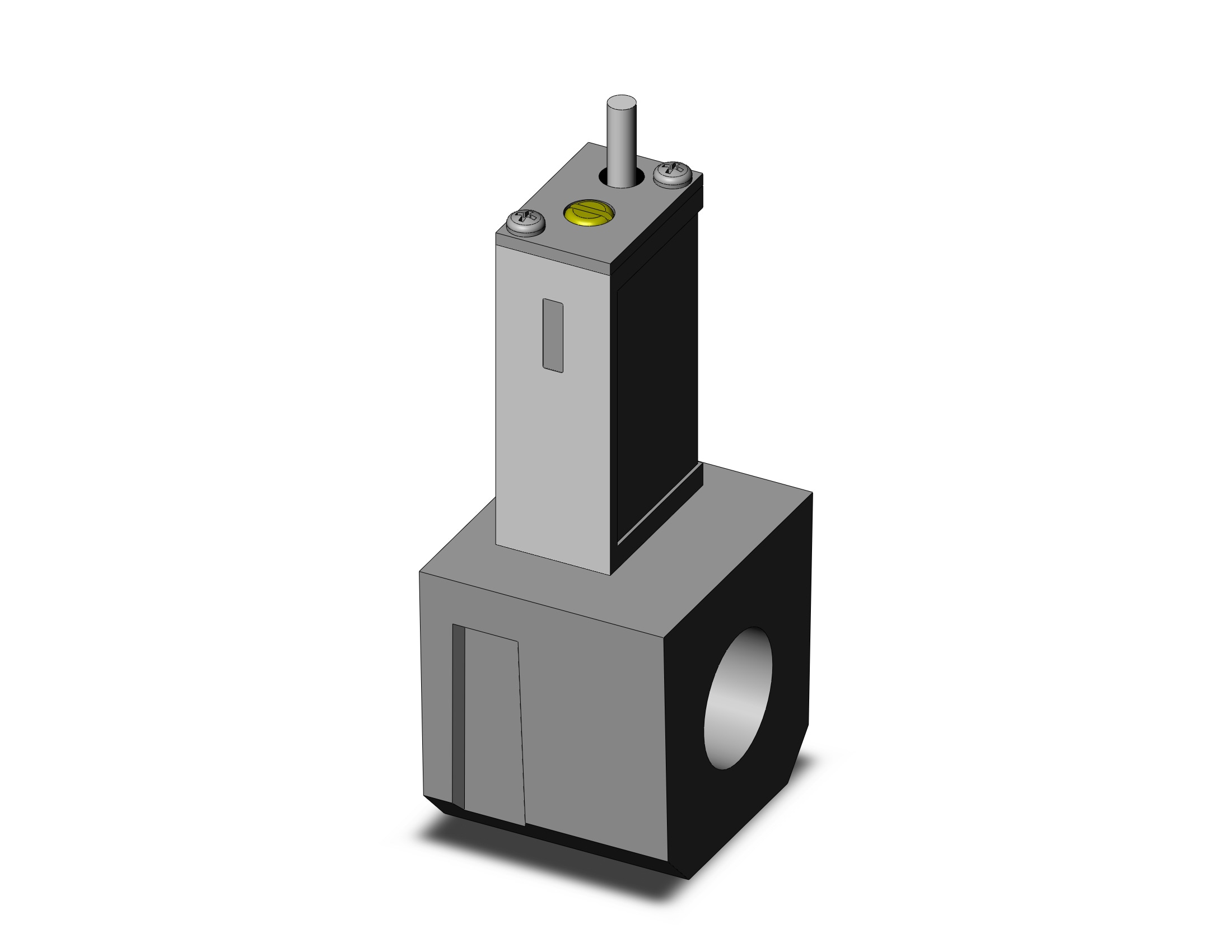 SMC IS10E-40N03-6L-A press switch w/ piping adapter, IS/NIS PRESSURE SW FOR FRL