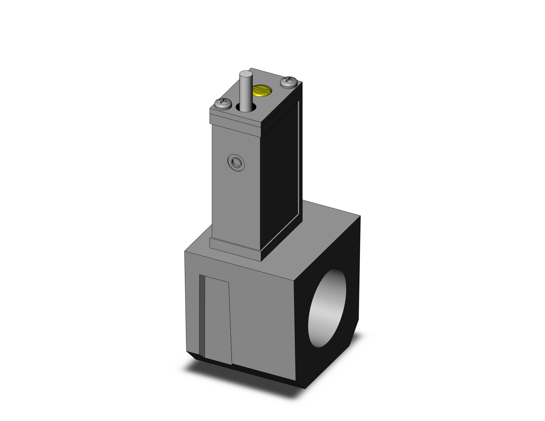 SMC IS10E-40N04-6LPR-A press switch w/ piping adapter, IS/NIS PRESSURE SW FOR FRL