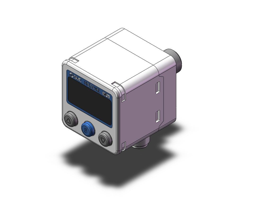 SMC ISE40A-01-N-LY 2-color hi precision dig pres switch, PRESSURE SWITCH, ISE40, ISE40A