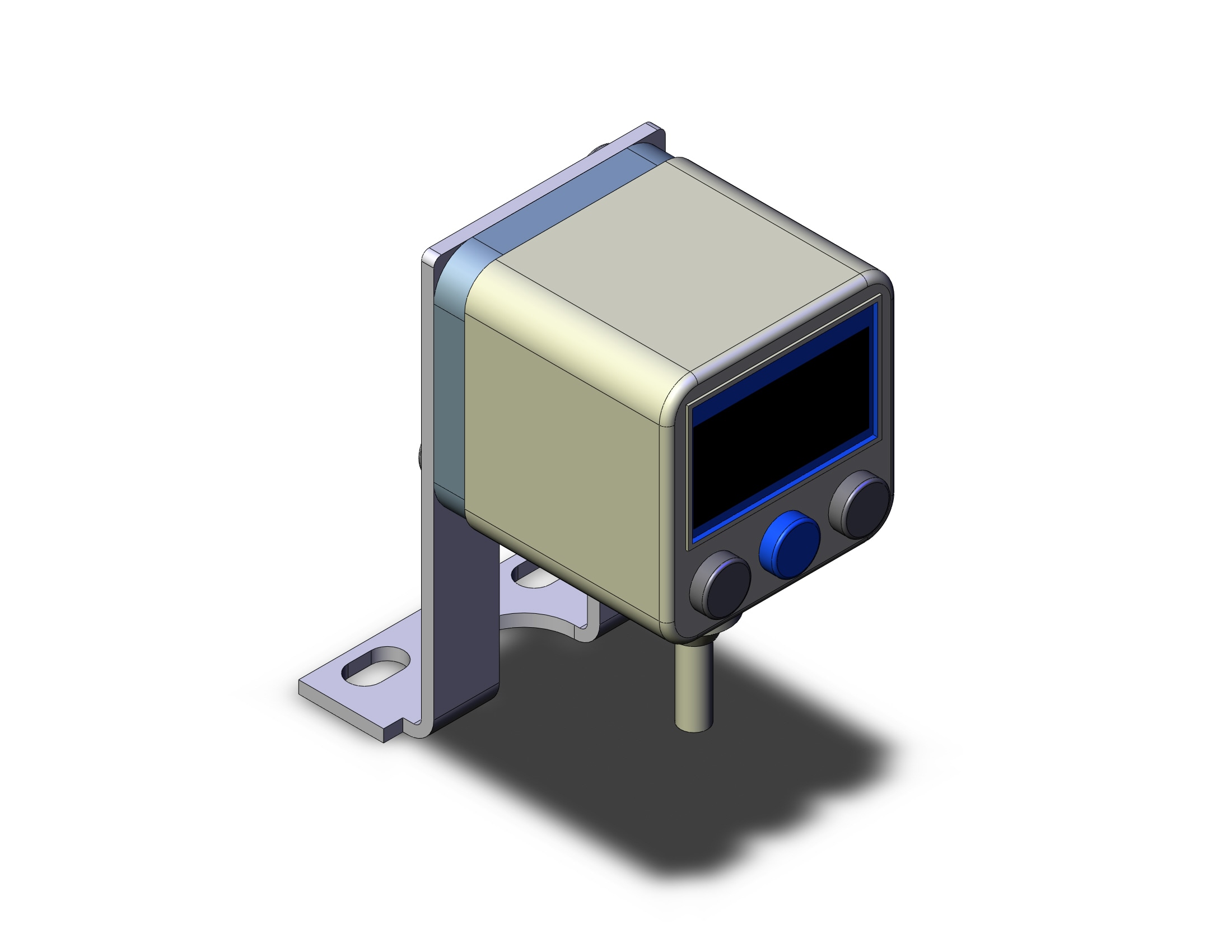 SMC ISE40A-W1-T-PD 2-color hi precision dig pres switch, PRESSURE SWITCH, ISE40, ISE40A