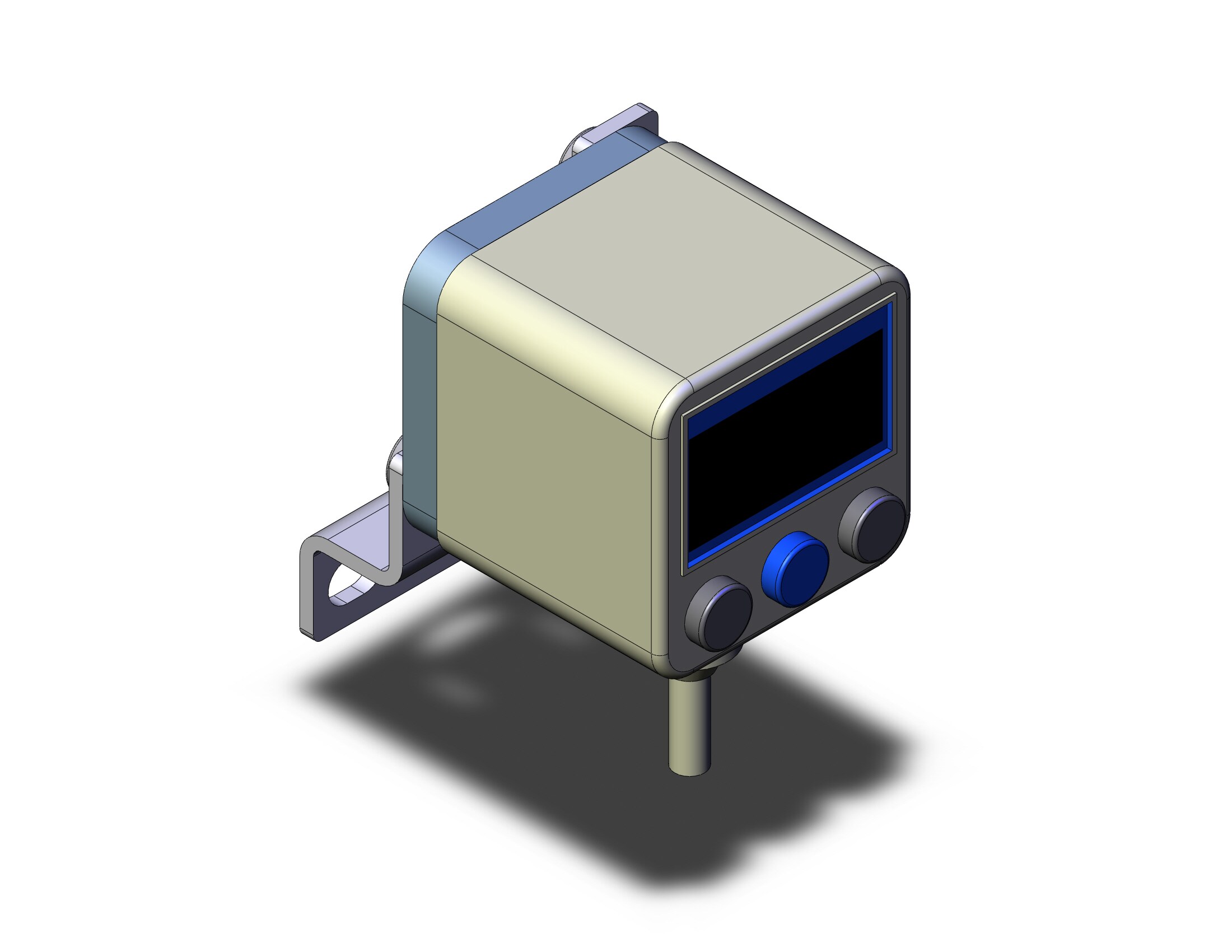 SMC ISE40A-W1-Y-B 2-color hi precision dig pres switch, PRESSURE SWITCH, ISE40, ISE40A