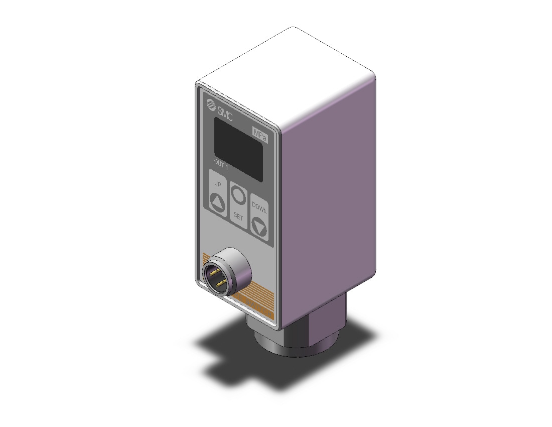 SMC ISE75H-02-27-M 2-color digital presssure switch for air, PRESSURE SWITCH, ISE50-80