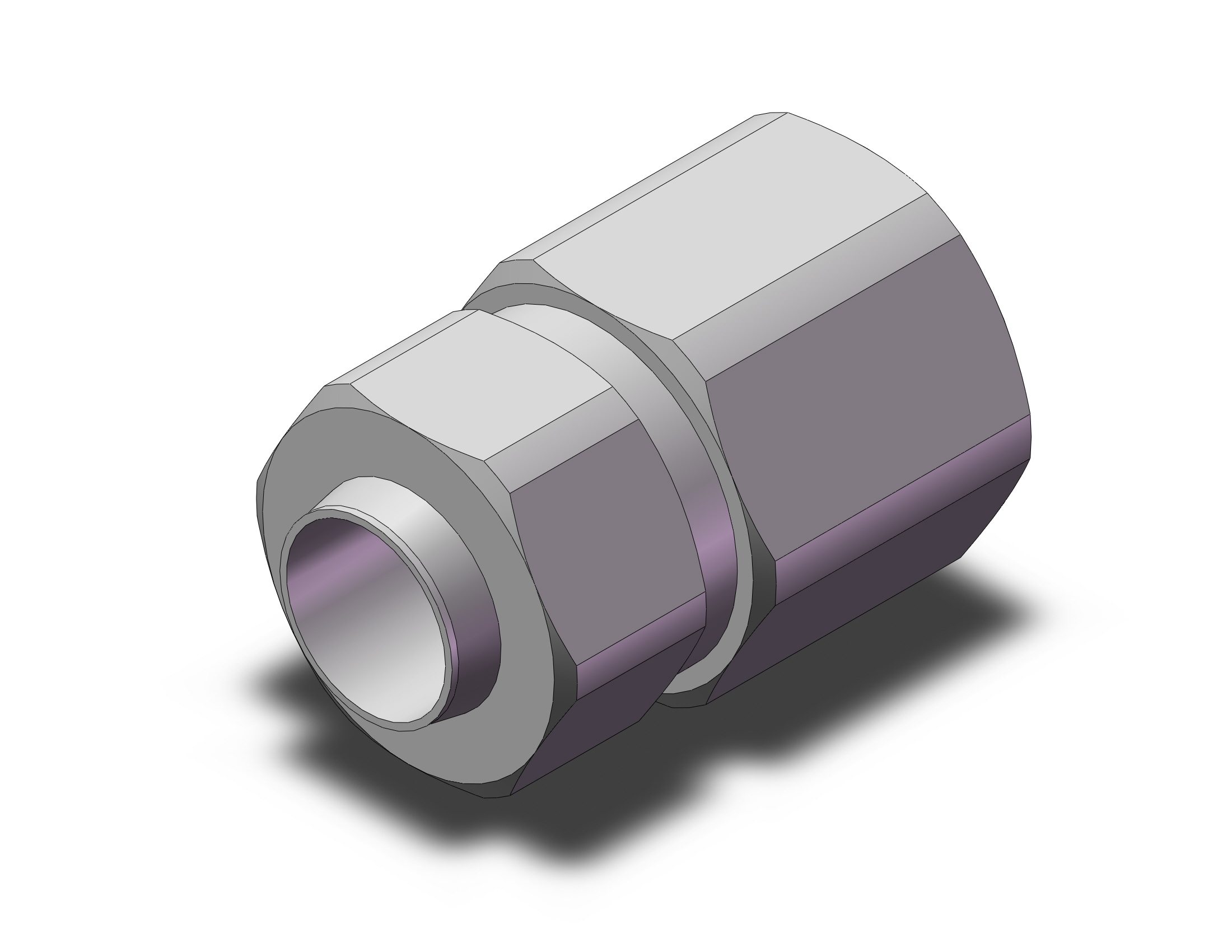 SMC KFG2F1613-04 fitting, female union, INSERT FITTING, STAINLESS STEEL