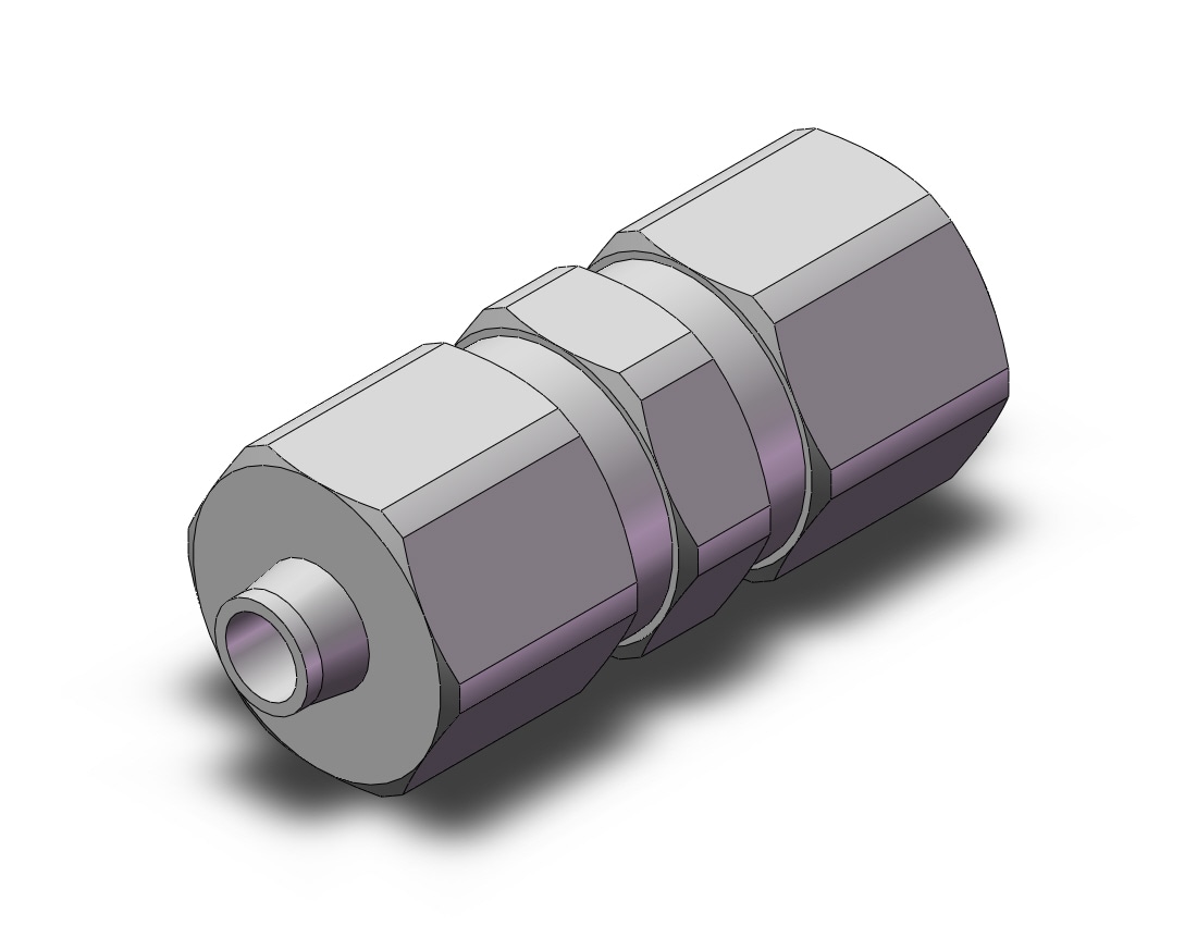 SMC KFG2H0403-00 fitting, straight union, INSERT FITTING, STAINLESS STEEL