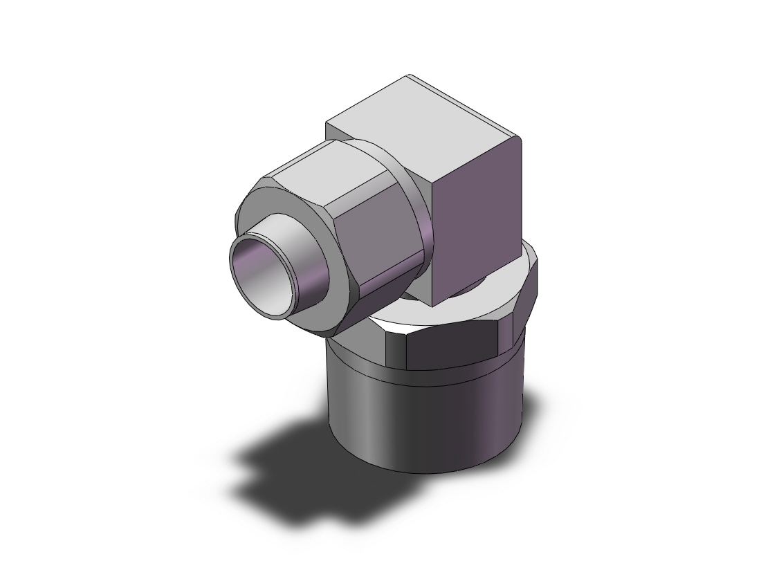 SMC KFG2V1210-04 fitting, swivel elbow, INSERT FITTING, STAINLESS STEEL