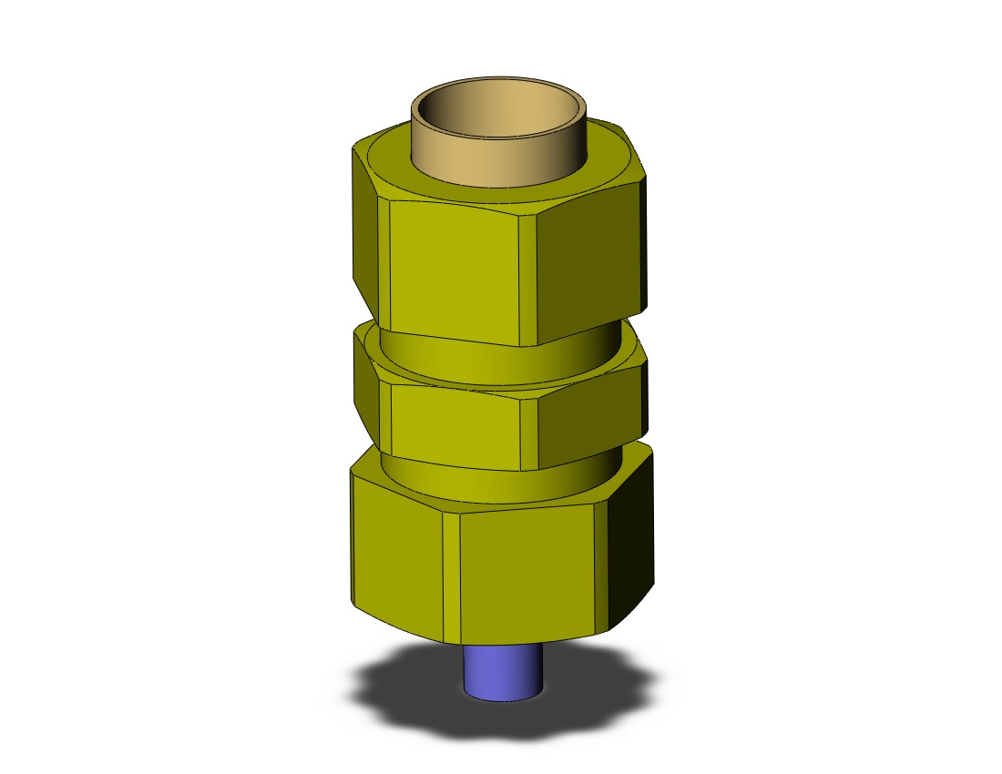 SMC KFH10B-00 fitting, straight union, INSERT FITTING