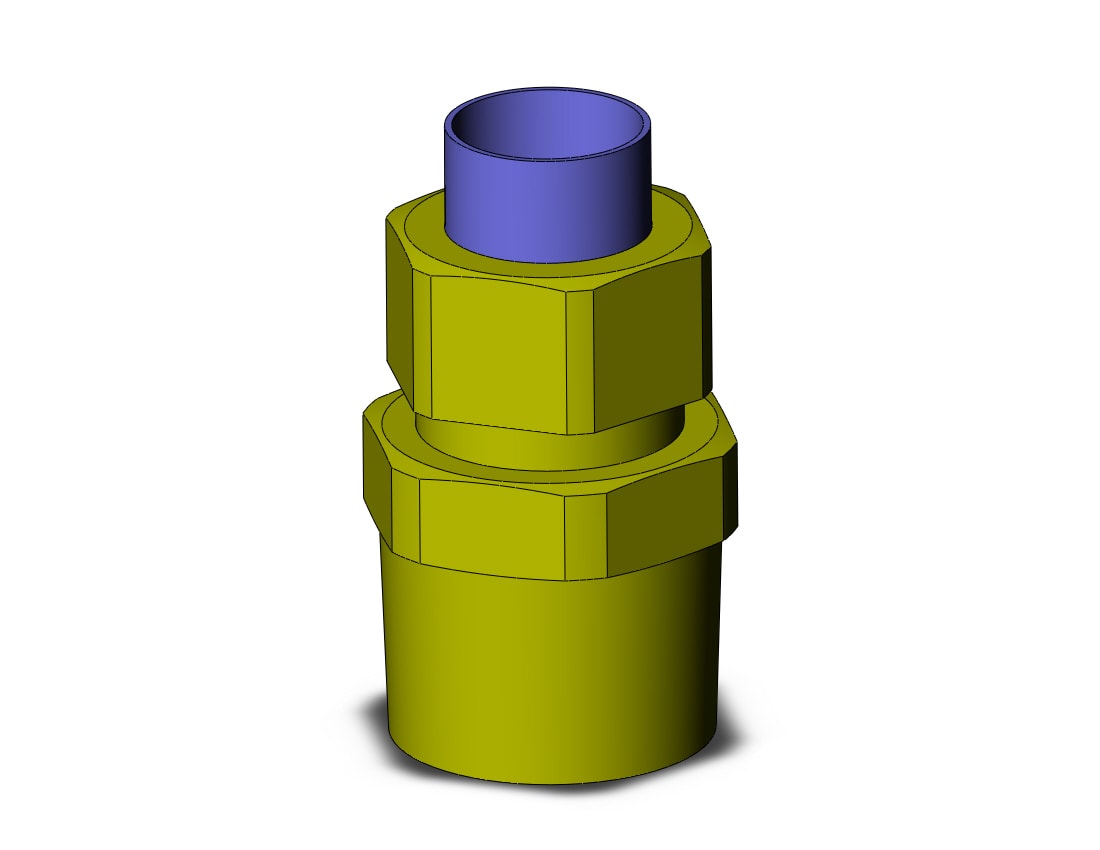 SMC KFH12U-04S fitting, male connector, KF INSERT FITTINGS