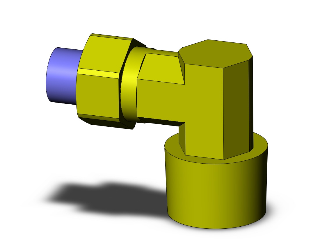 SMC KFL10N-04S fitting, male elbow, KF INSERT FITTINGS