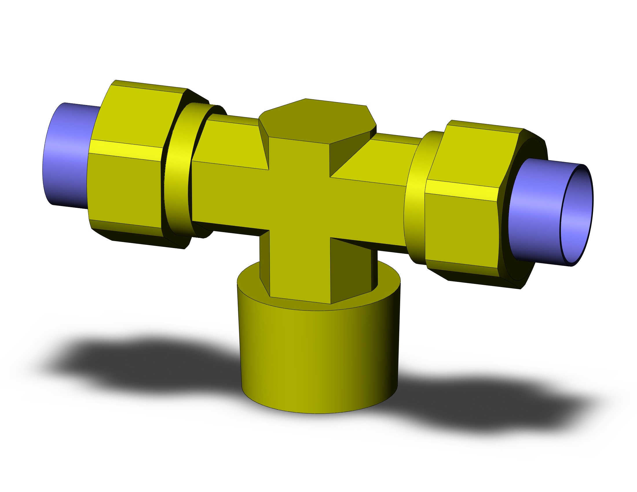 SMC KFT12U-04S fitting, male branch tee, KF INSERT FITTINGS