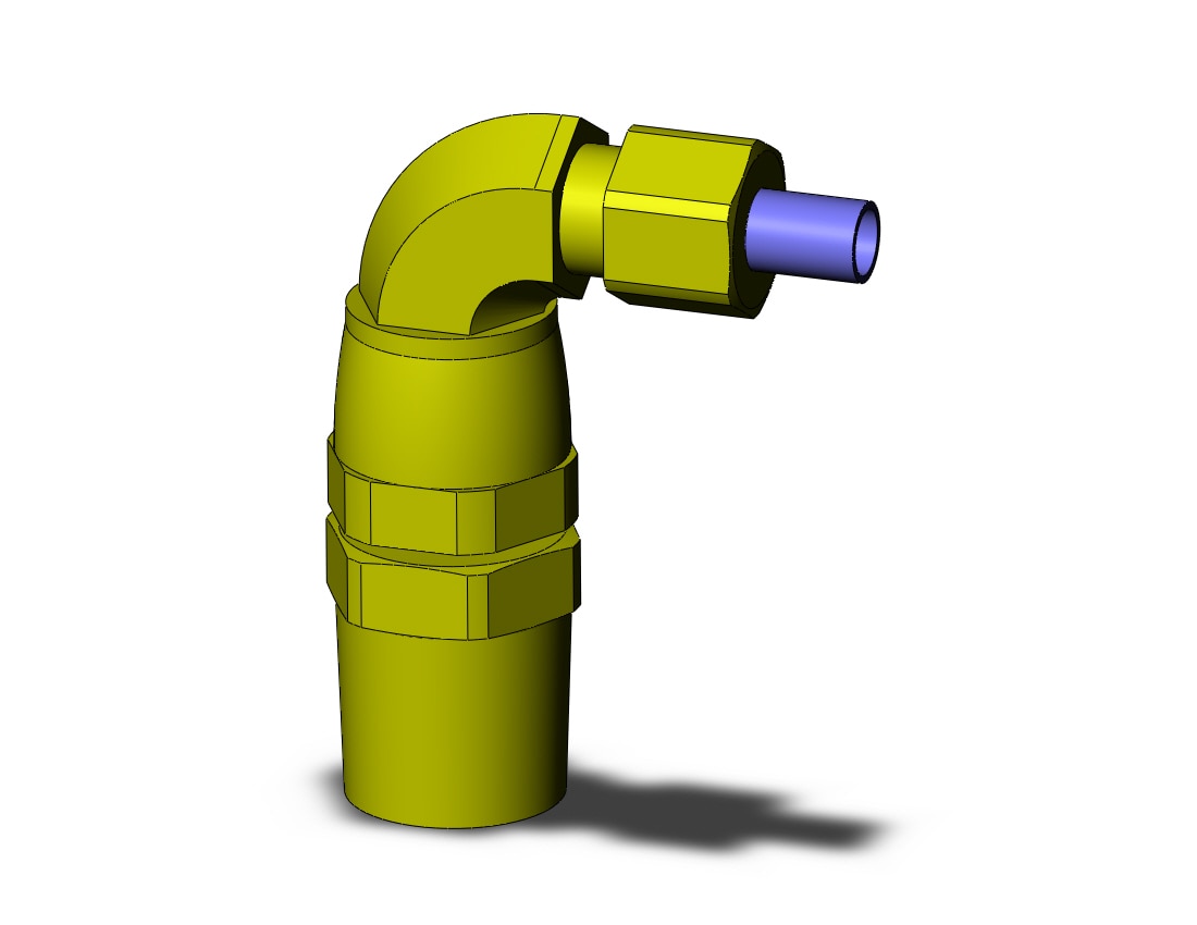 SMC KFV04-02S fitting, swivel elbow, INSERT FITTING