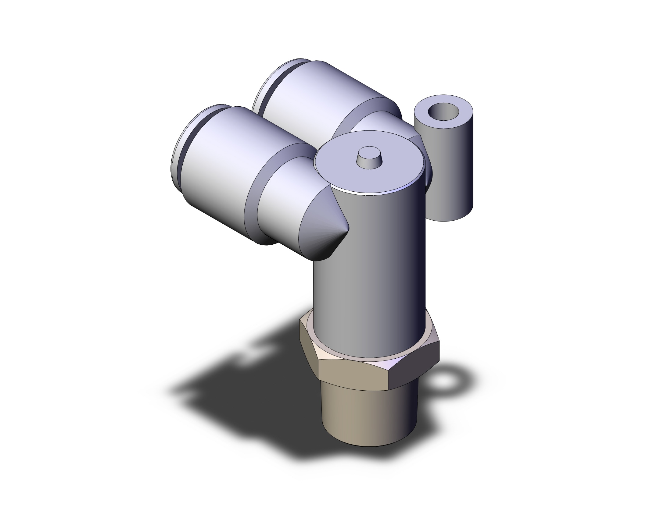 SMC KGLU08-02S fitting, branch male elbow, ONE-TOUCH FITTING, STAINLESS STEEL (sold in packages of 2; price is per piece)