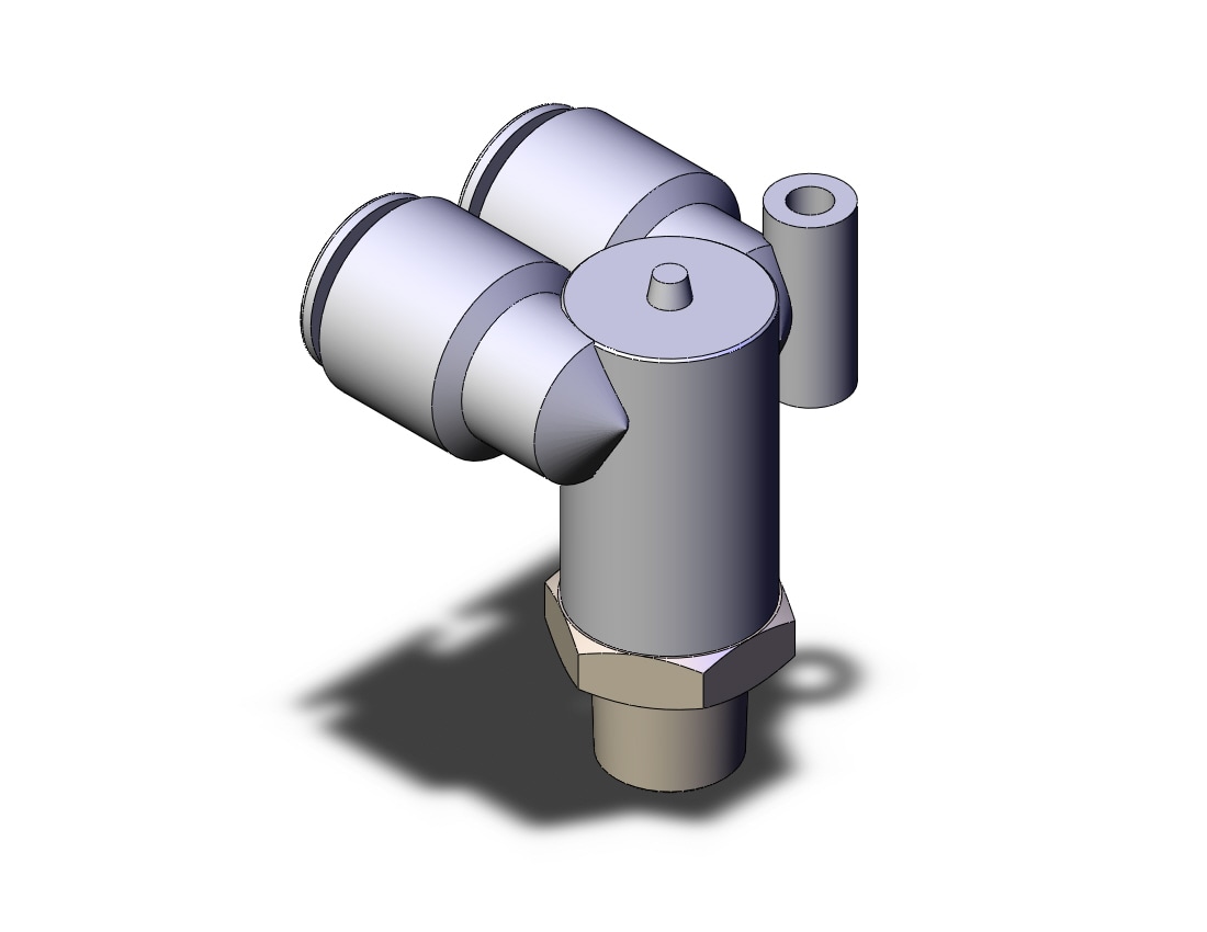 SMC KGLU10-02S fitting, branch male elbow, ONE-TOUCH FITTING, STAINLESS STEEL (sold in packages of 2; price is per piece)