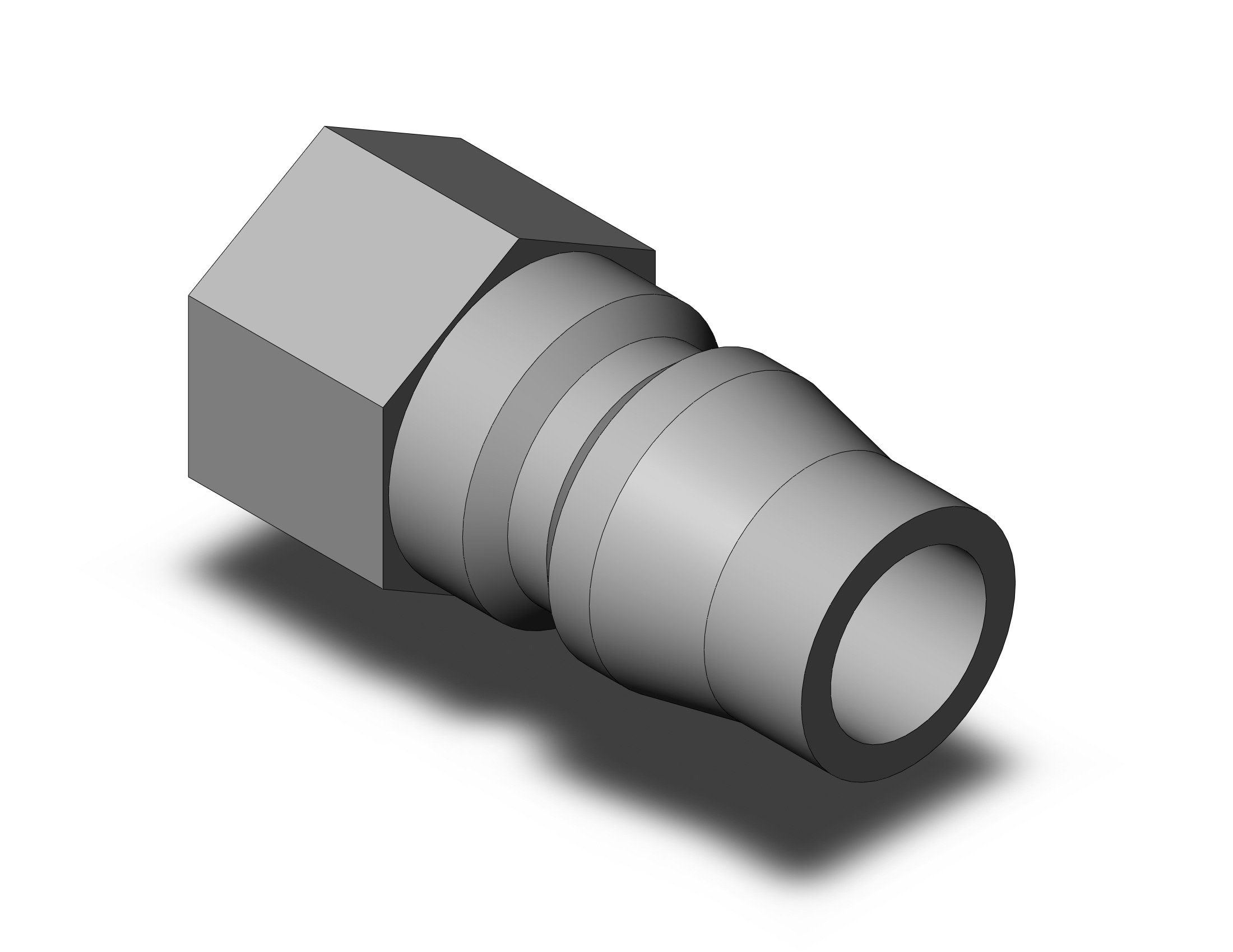 SMC KK130P-01F s coupler, female thread, KK13 S COUPLERS