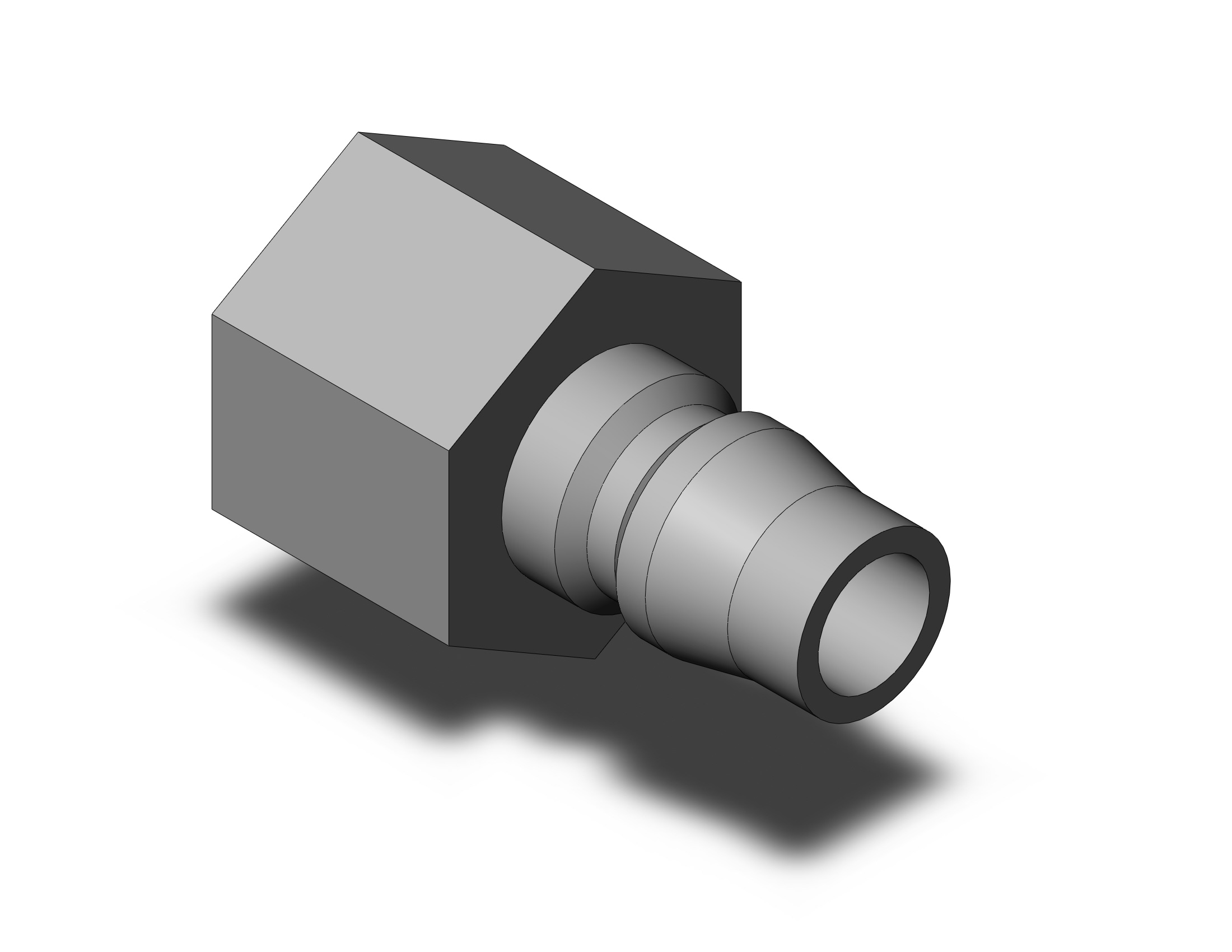 SMC KK130P-03F s coupler, female thread, KK13 S COUPLERS (sold in packages of 5; price is per piece)