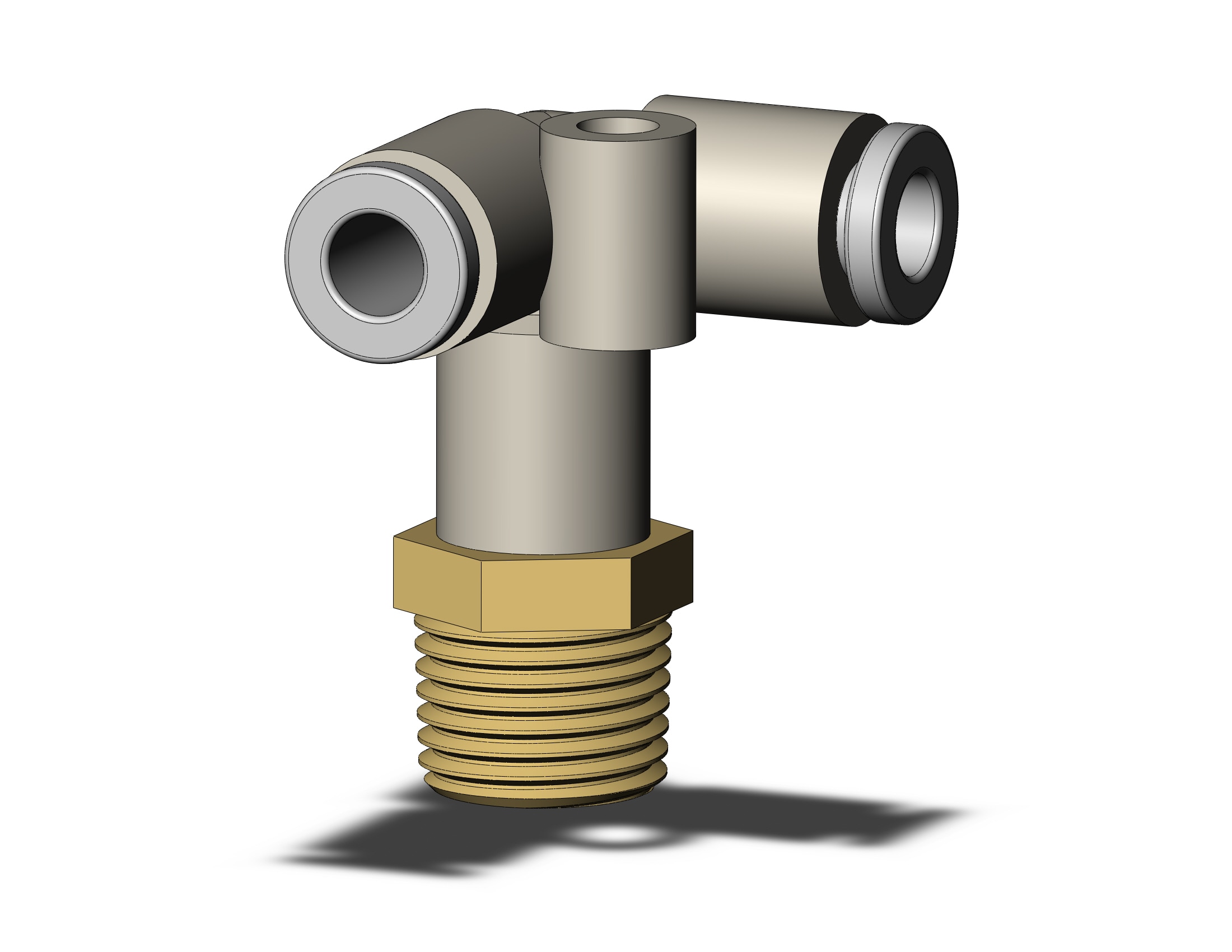 SMC KQ2D04-01A fitting, delta union, ONE-TOUCH FITTING