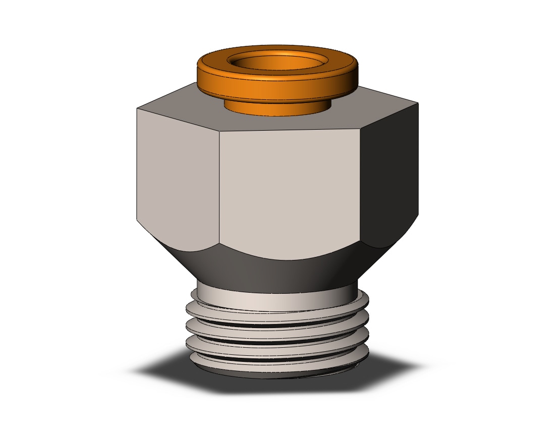 SMC KQ2H05-U01N fitting, male connector, KQ2(UNI) ONE TOUCH UNIFIT (sold in packages of 10; price is per piece)