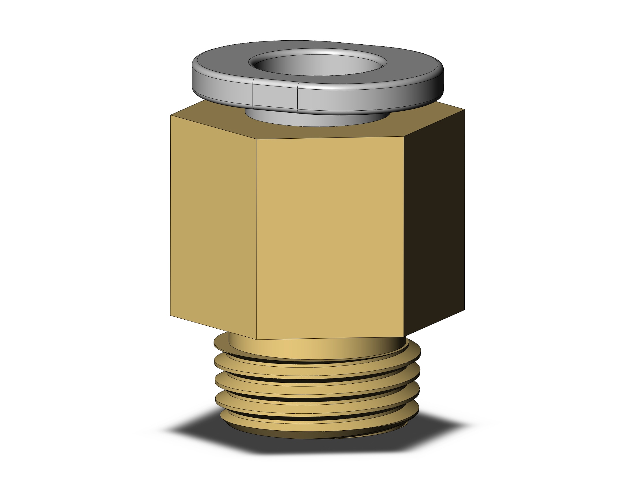 SMC KQ2H06-01AP1 fitting, male connector, ONE-TOUCH FITTING